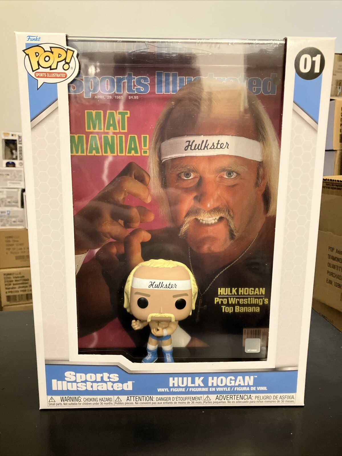 Funko Pop Sports Illustrated Cover WWE Hulk Hogan 01 Vinyl Figure With Case Mint