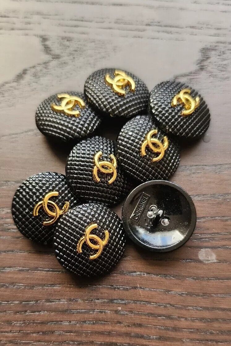 Lot of 8pcs Chanel Vintage Buttons and Zipper Pulls