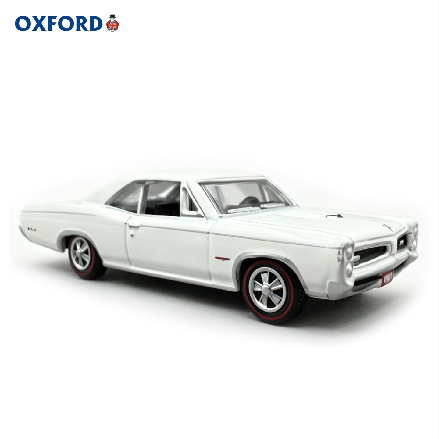 OXFORD 1/87 1966 Pon GTO White Diecast Model Collectible OXFORD 1/87 1966 Pon GTO White Diecast Model Collectible