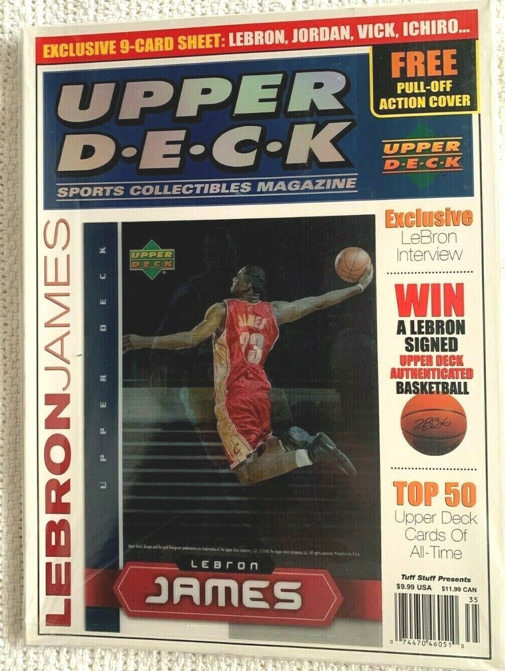 🔥🔥HOT~2003 UPPER DECK Sports Collectible Magazine LeBRON JAMES-SEALED~HOT🔥🔥