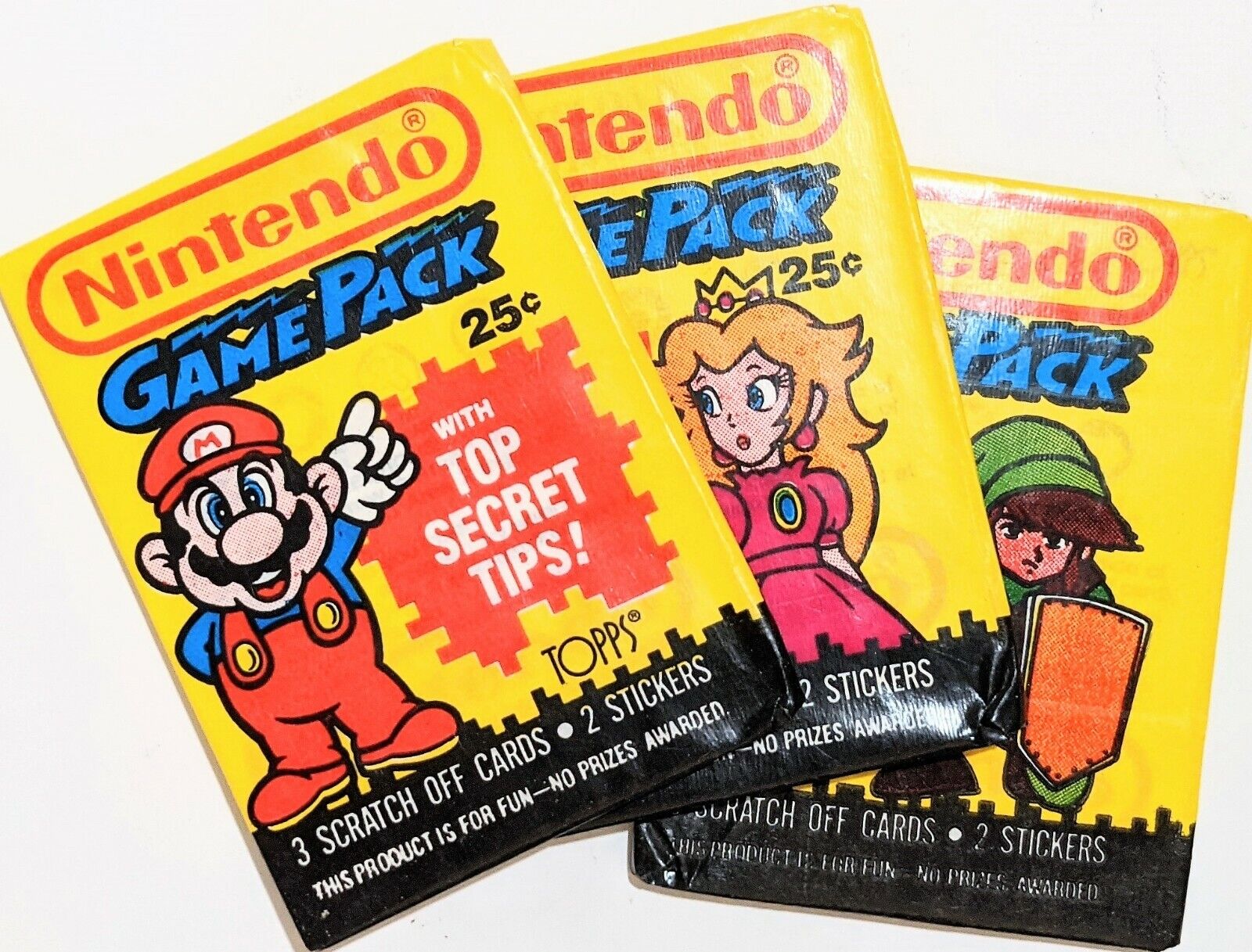 Topps 1989 New Nintendo Game Pack Wax Packs ft. Mario Peach Link Bulk Deals VtG
