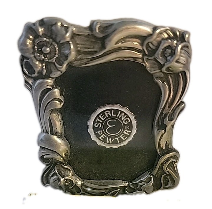 Vintage Elias Small Sterling & Pewter Mini Frame 1978 2.5x1.75\ Vintage Elias Small Sterling & Pewter Mini Frame 1978 2.5x1.75\