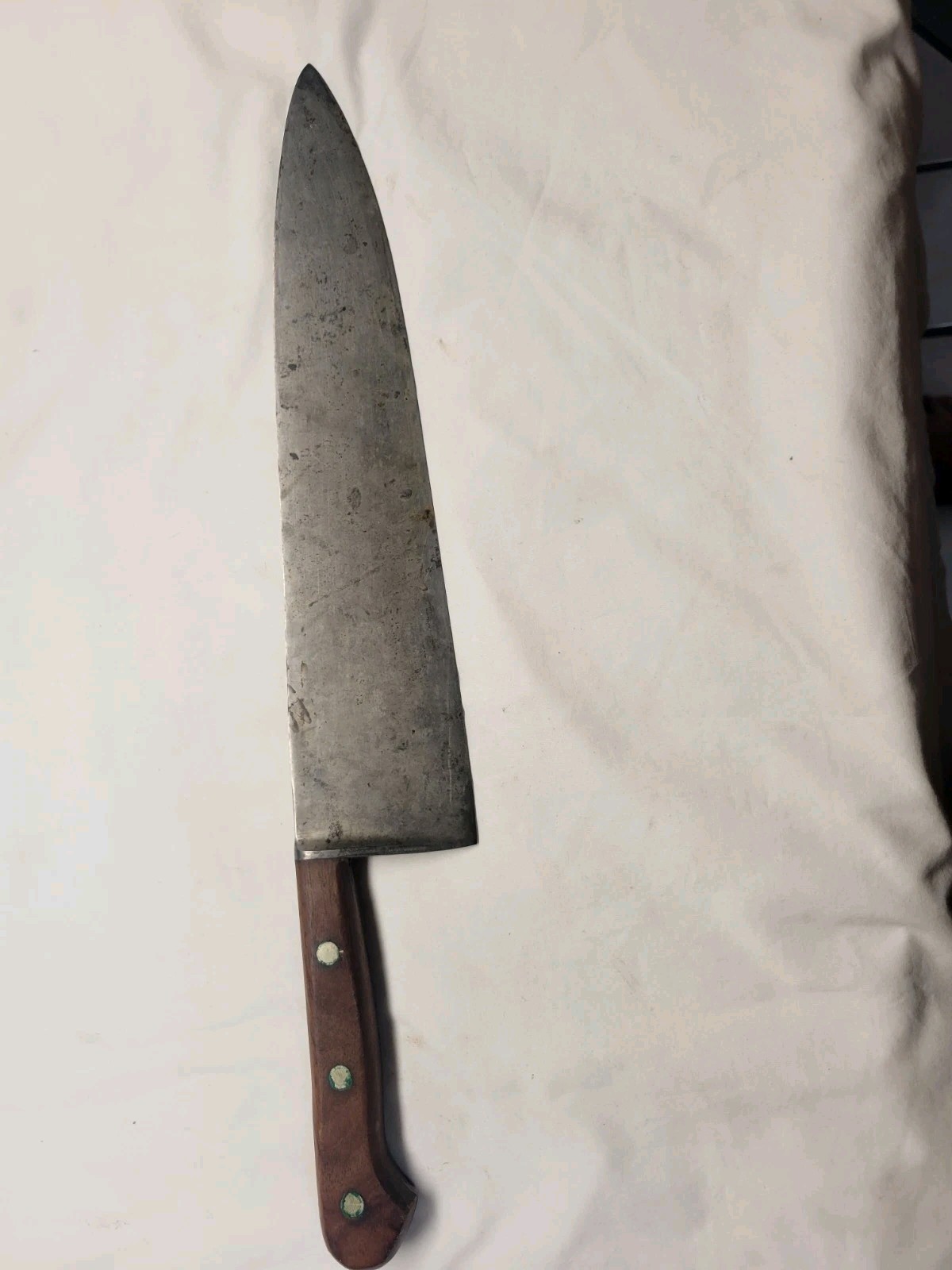 Vintage Dexter Model 48912 12” Carbon Steel Chef Butcher Knife VGC