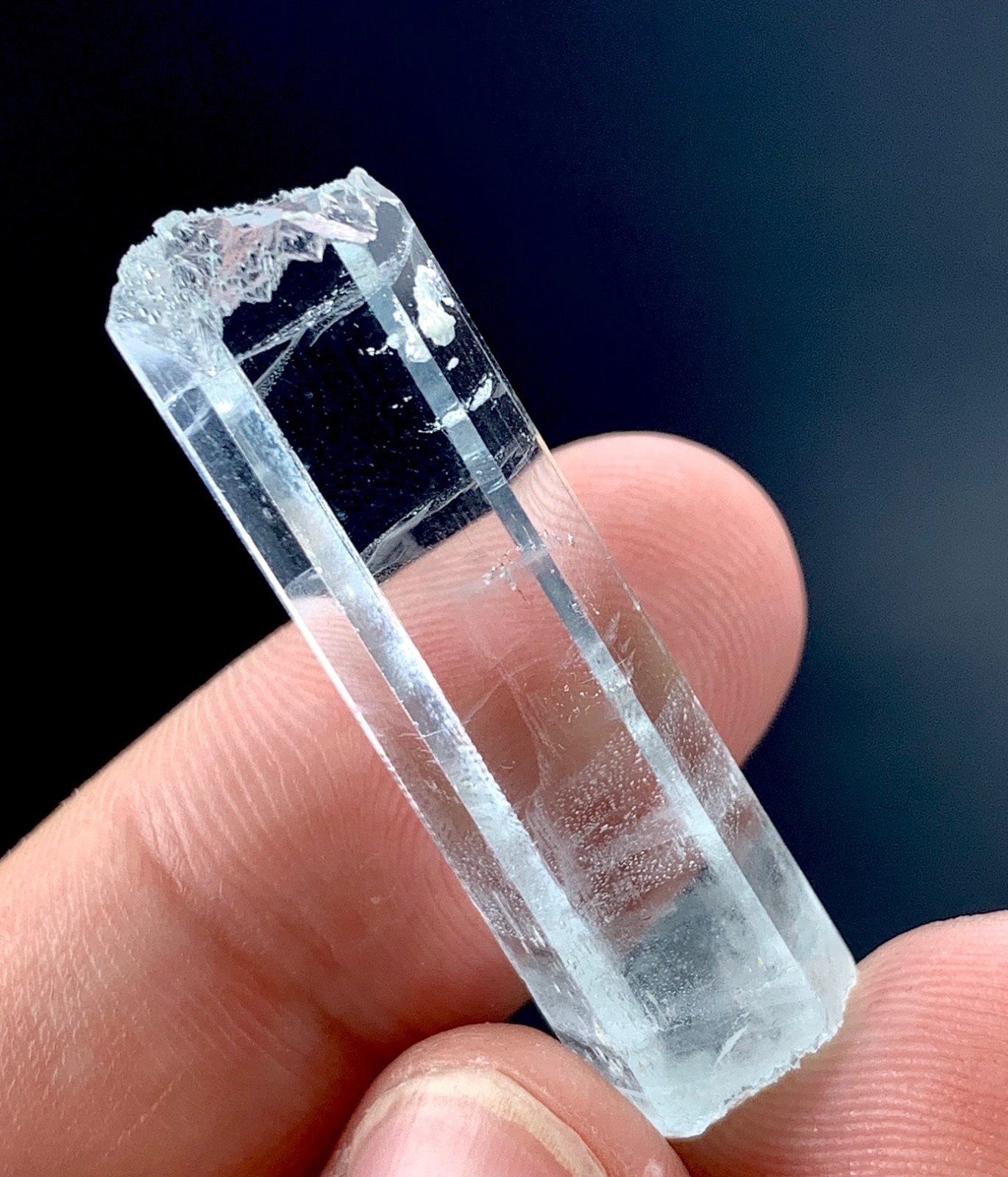31 Carat Etched Aquamarine Crystal Specimen From Skardu Pakistan 31 Carat Etched Aquamarine Crystal Specimen From Skardu Pakistan