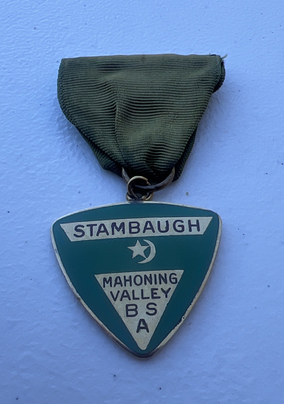 Vintage 1960s STAMBAUGH RESERVATION Mahoning Valley Council Camp Medal BSA Award