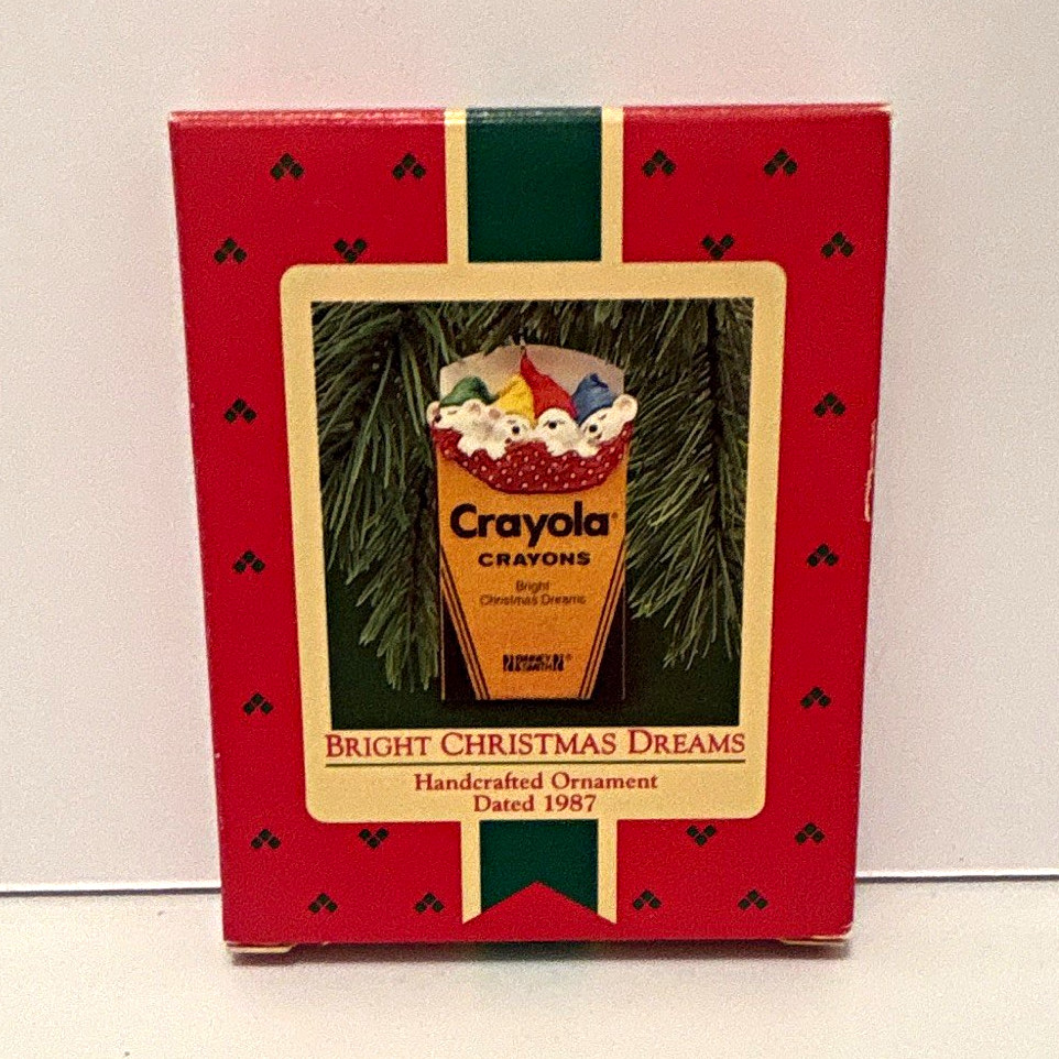 Hallmark Keepsake Crayola Crayons Christmas Hanging Ornament 1987 w/ Box Hallmark Keepsake Crayola Crayons Christmas Hanging Ornament 1987 w/ Box