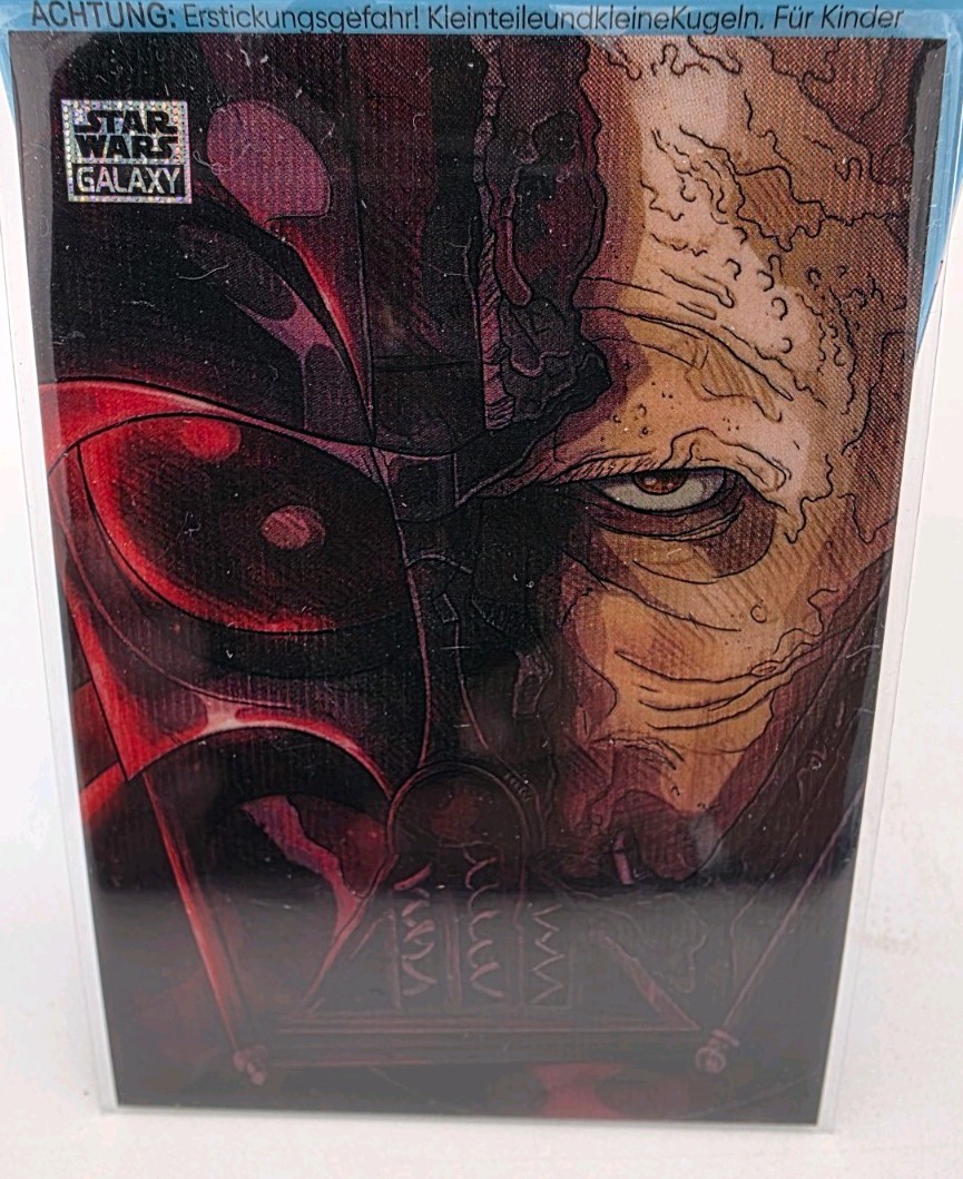 2024 Topps Chrome Star Wars Galaxy Art of the Sith Wave AS-3 Vader's Mask /99