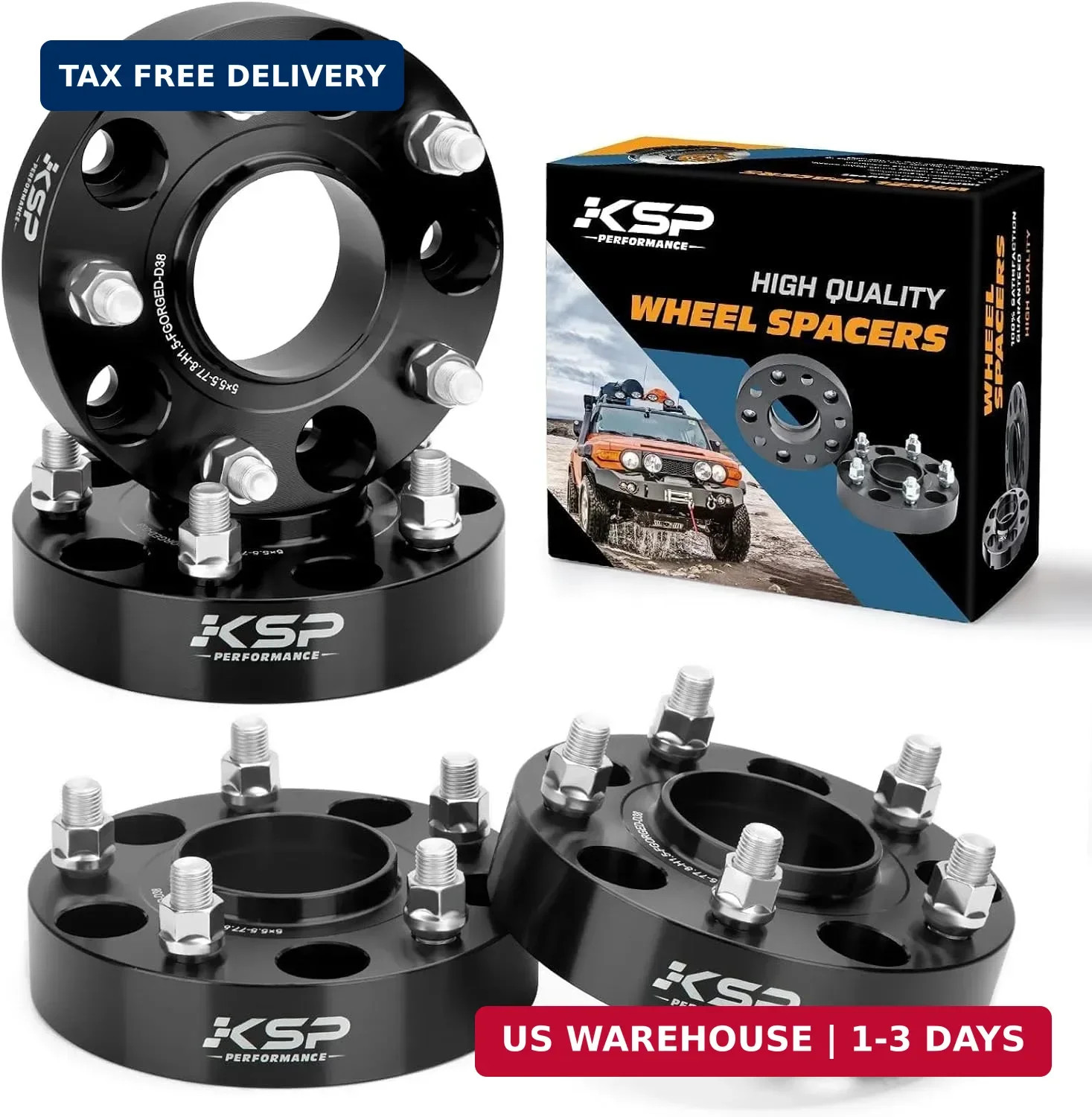 KSP 5X5.5 Ram 1500 Wheel Spacers, 1.5(38mm) 5x139.7mm to 5x139.7mm Hub Centric & KSP 5X5.5 Ram 1500 Wheel Spacers, 1.5(38mm) 5x139.7mm to 5x139.7mm Hub Centric &
