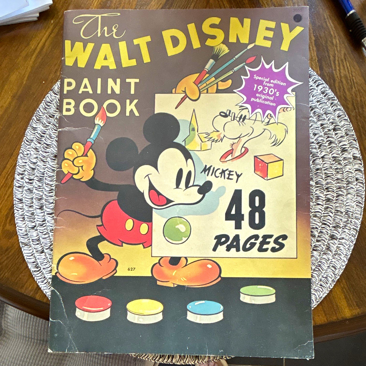 Disney Mickey Mouse Paint Book 1935 48 Pages Whitman Publishing Racine WI Disney Mickey Mouse Paint Book 1935 48 Pages Whitman Publishing Racine WI