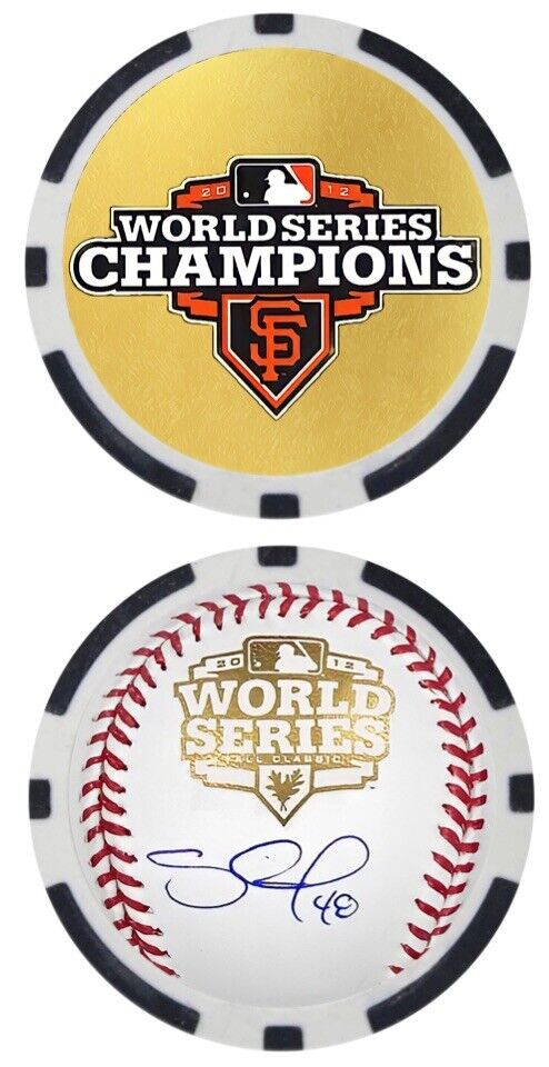 2012 SF GIANTS - WORLD SERIES CHAMPS - POKER CHIP - PABLO SANDOVAL ***SIGNED***