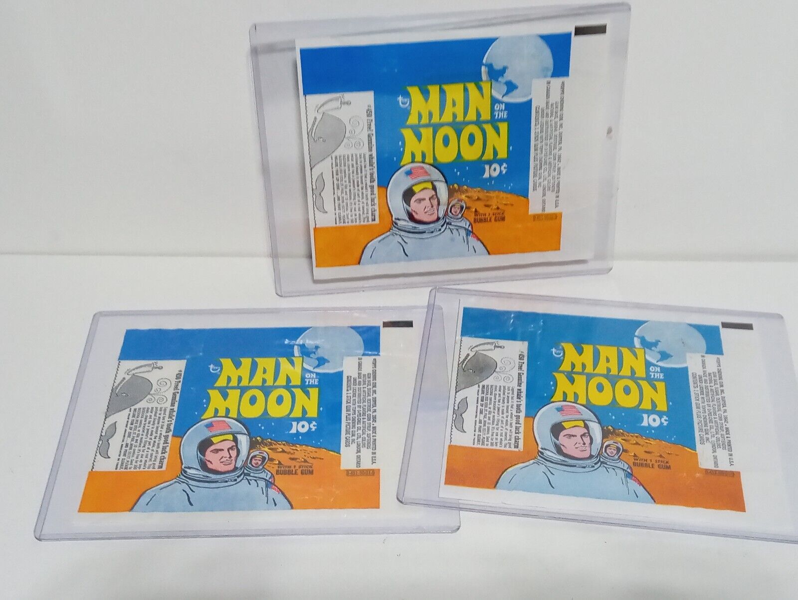1969 Topps Man on The Moon 10c Trading Card Wrappers Neil Armstrong