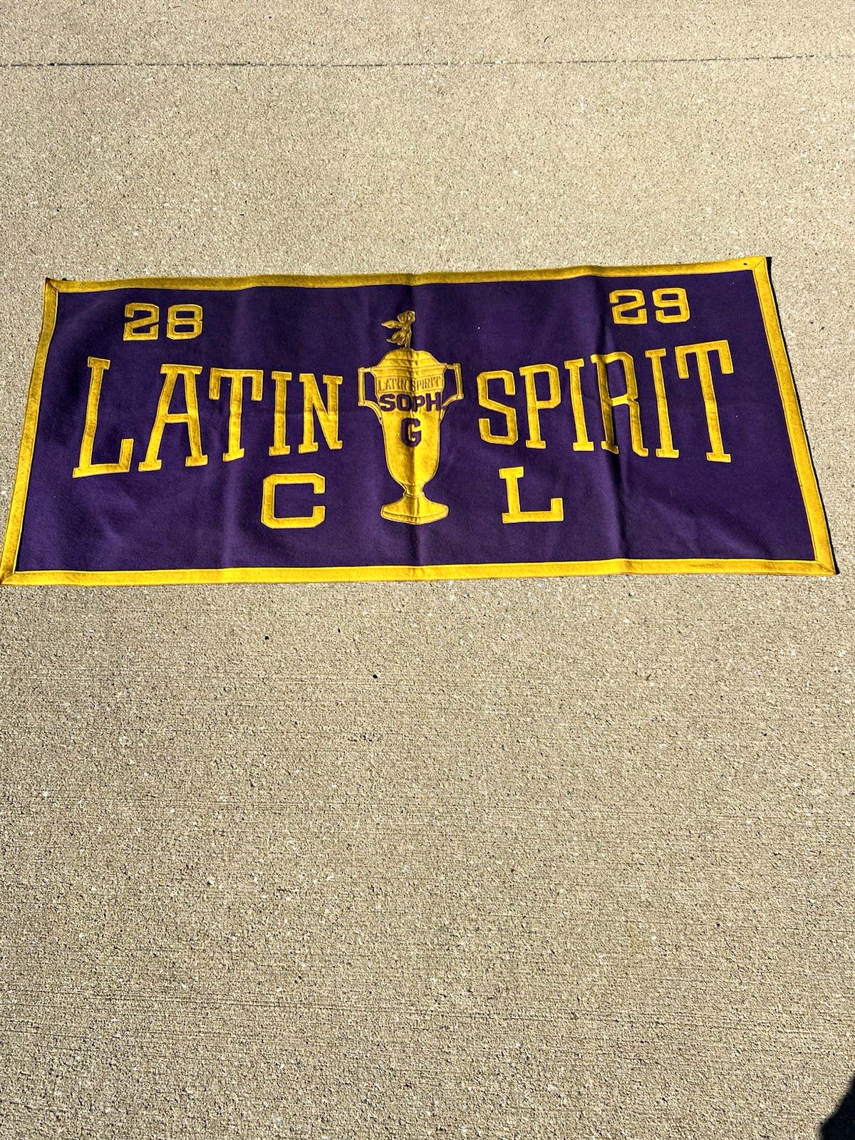 VTG Cathedral Latin Felt Embroidered Pennant Banner ‘28-‘29 Cleveland, OH HS VTG Cathedral Latin Felt Embroidered Pennant Banner ‘28-‘29 Cleveland, OH HS