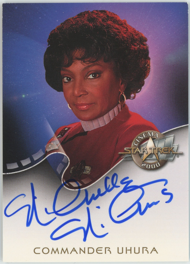 Nichelle Nichols 2000 Skybox Star Trek Commander Uhura A2 Auto Signed 25966