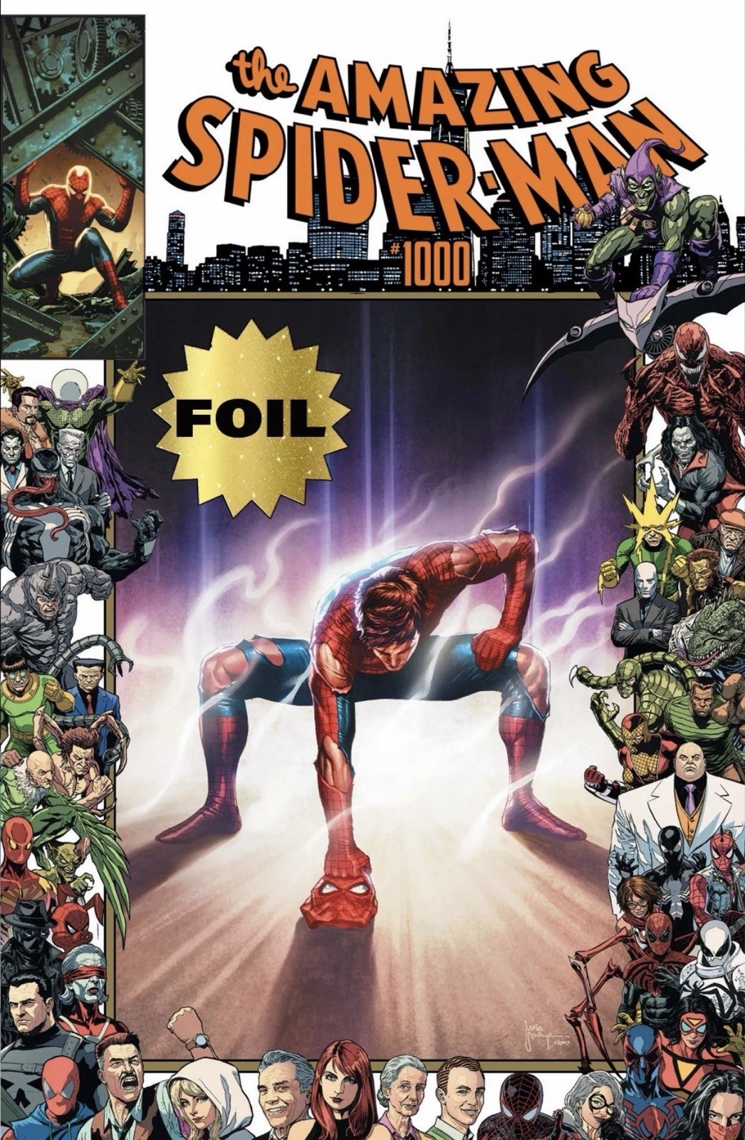 AMAZING SPIDERMAN 1000 36 MICO SUAYAN FOIL NYCC VARIANT NM v7 '26 CONFIRMED AMAZING SPIDERMAN 1000 36 MICO SUAYAN FOIL NYCC VARIANT NM v7 '26 CONFIRMED