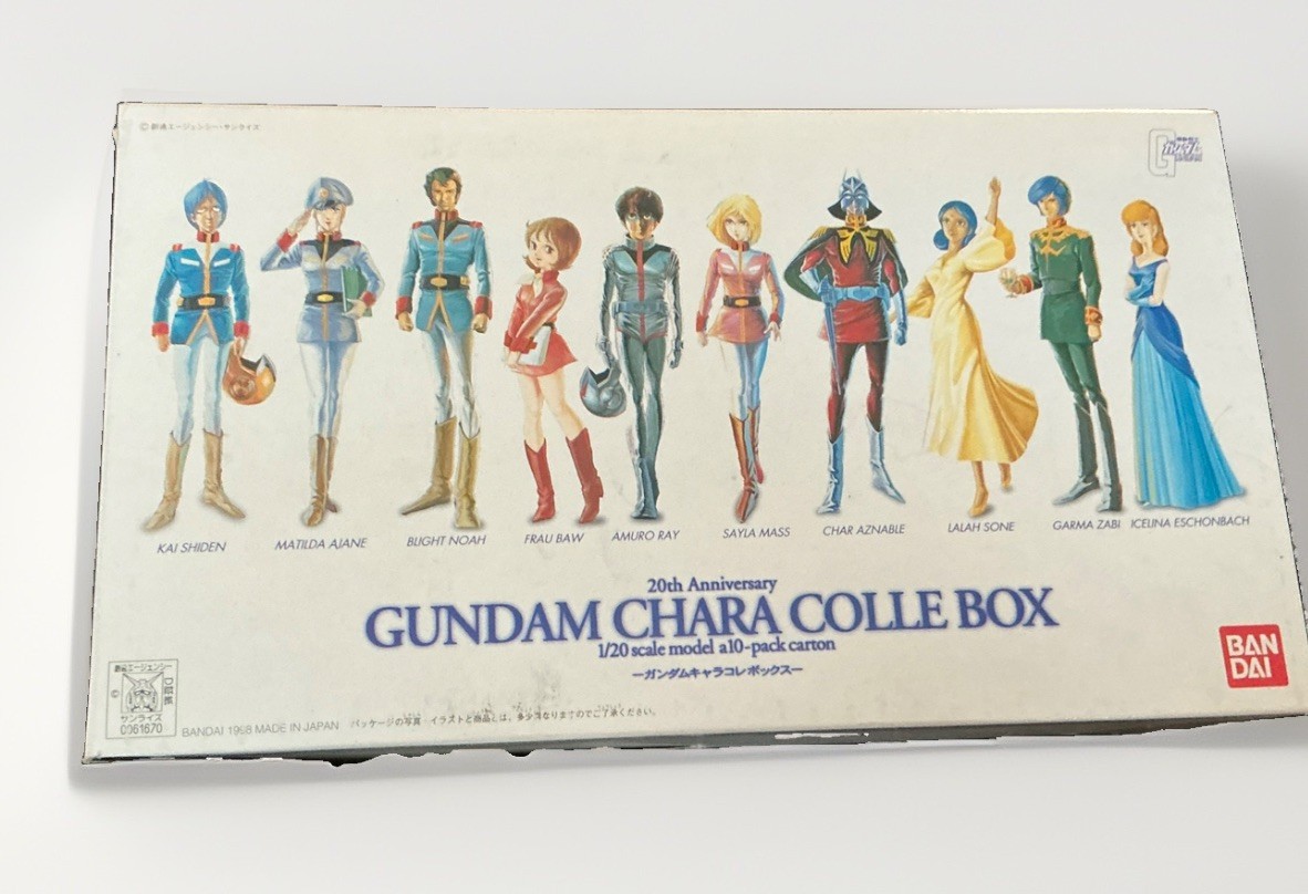 Bandai Gundam Chara Colle Box 1/20 Scale 10 Pack Set 20th Anniversary Anime Bandai Gundam Chara Colle Box 1/20 Scale 10 Pack Set 20th Anniversary Anime