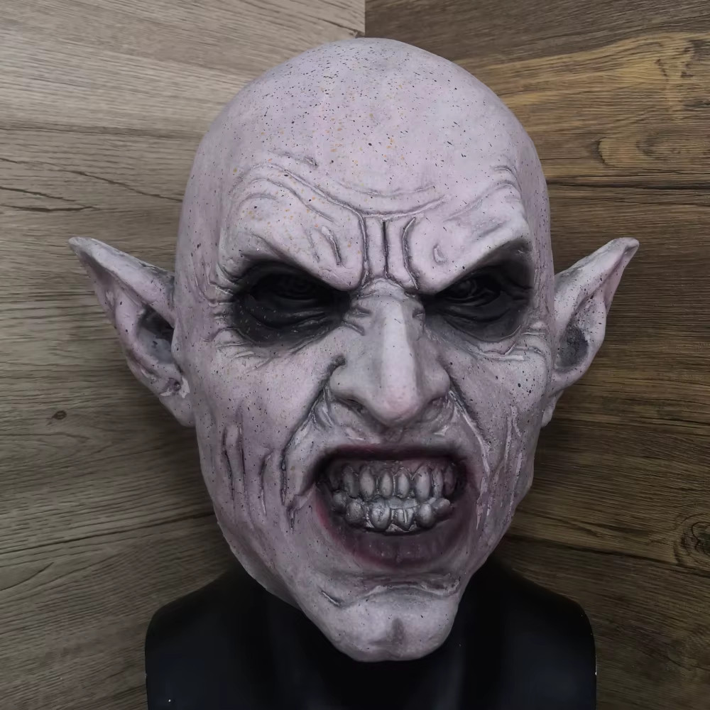Nosferatu Grey Vampire Latex Scary Halloween Mask Terror Ghost Devil Mask Dance Nosferatu Grey Vampire Latex Scary Halloween Mask Terror Ghost Devil Mask Dance