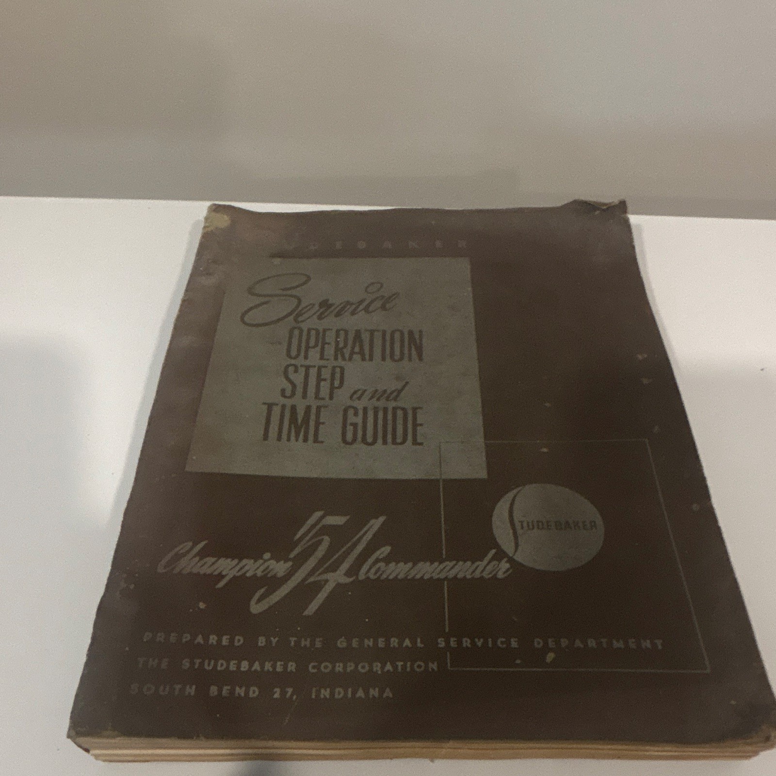 1951 Studebaker Service Operation Step and Time Guide Manual Champion Commander