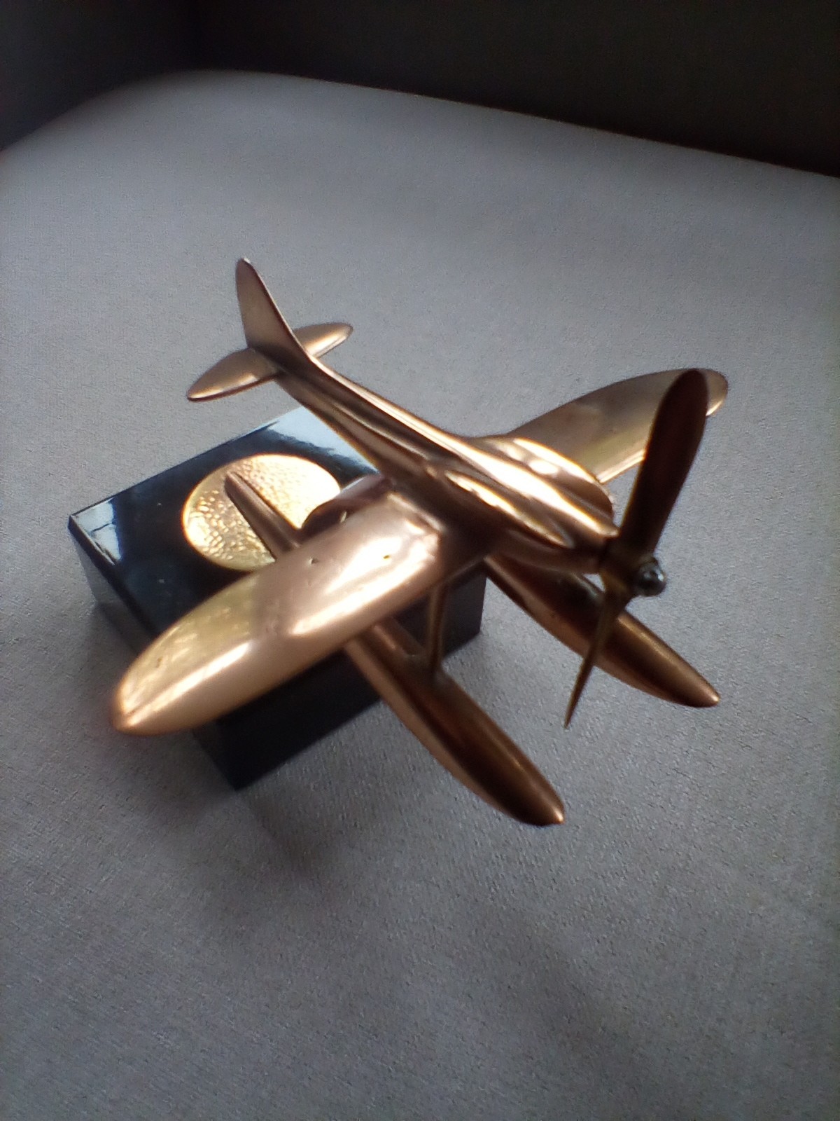 Schneider Trophy Supermarine S-6b Bonnet Hood Ornament Car Mascot Schneider Trophy Supermarine S-6b Bonnet Hood Ornament Car Mascot