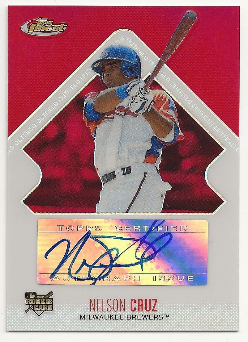 2006 Topps Finest Nelson Cruz 331/399 RC Auto Refractor #153 2006 Topps Finest Nelson Cruz 331/399 RC Auto Refractor #153