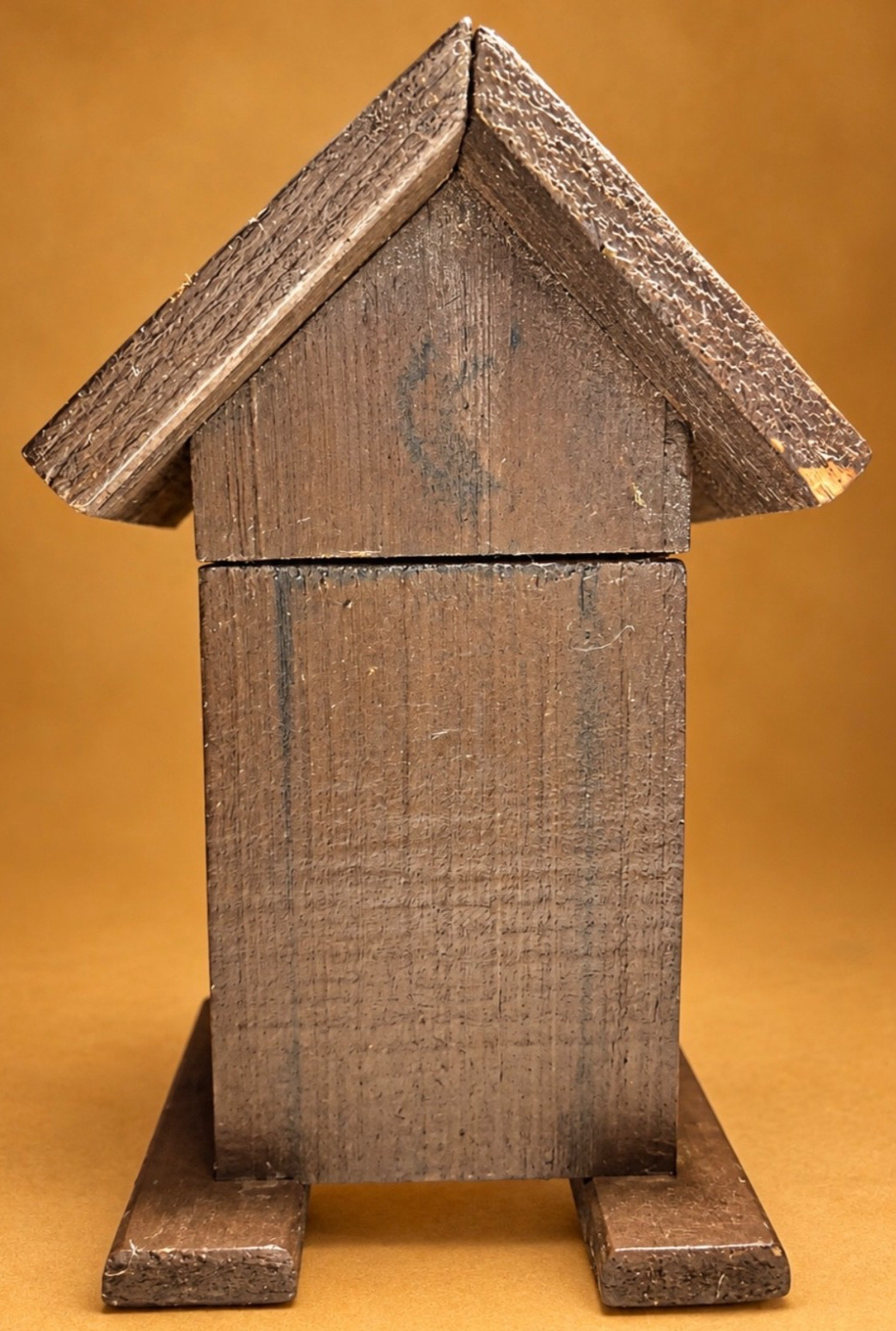 Vtg J.A. Company Wooden Birdhouse Butane Match Table Lighter USA Rare