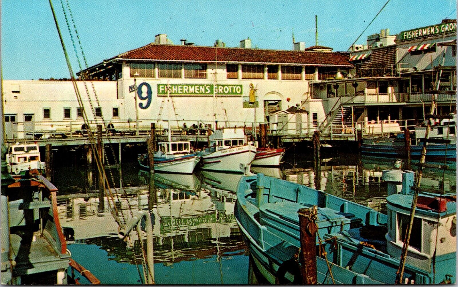 Fisherman\'s Wharf San Francisco California No 9 Grotto 1966 Chrome Postcard
