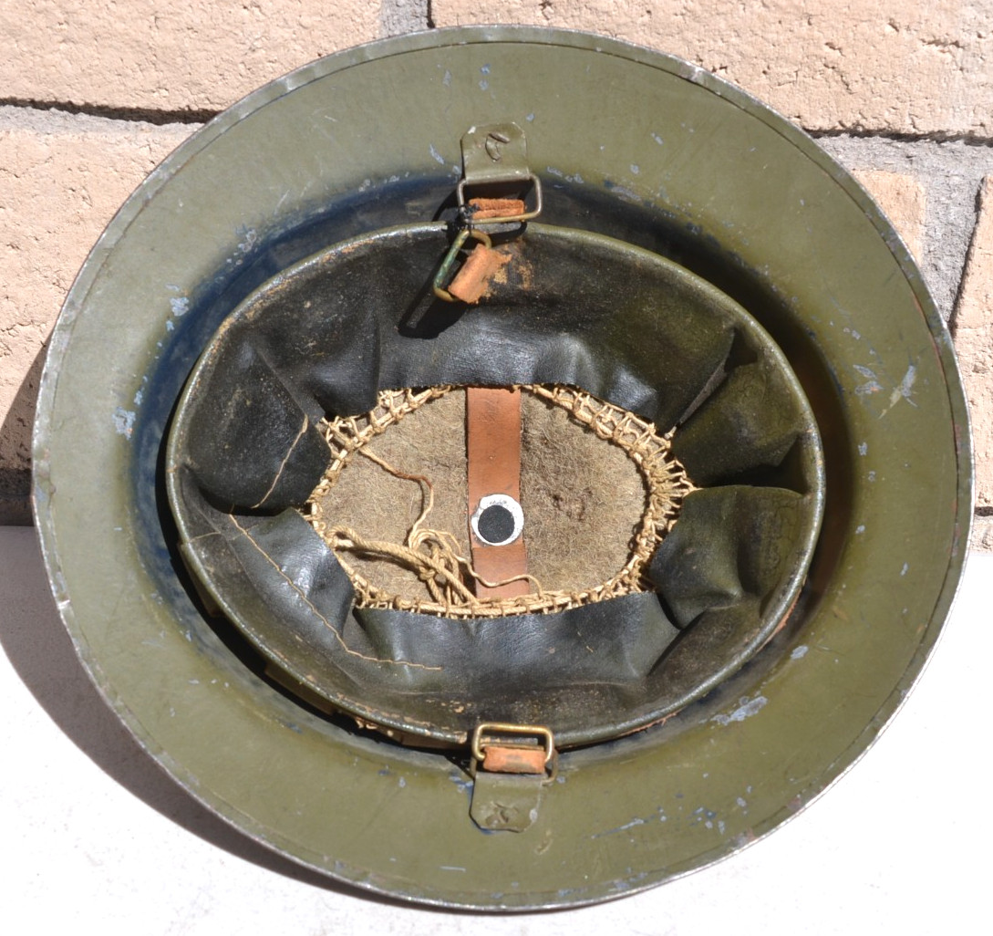 ORIGINAL NICE MAKER STAMP ON LINER COMPLETE WW1 US ARMY INFANTRY DOUGHBOY HELMET ORIGINAL NICE MAKER STAMP ON LINER COMPLETE WW1 US ARMY INFANTRY DOUGHBOY HELMET