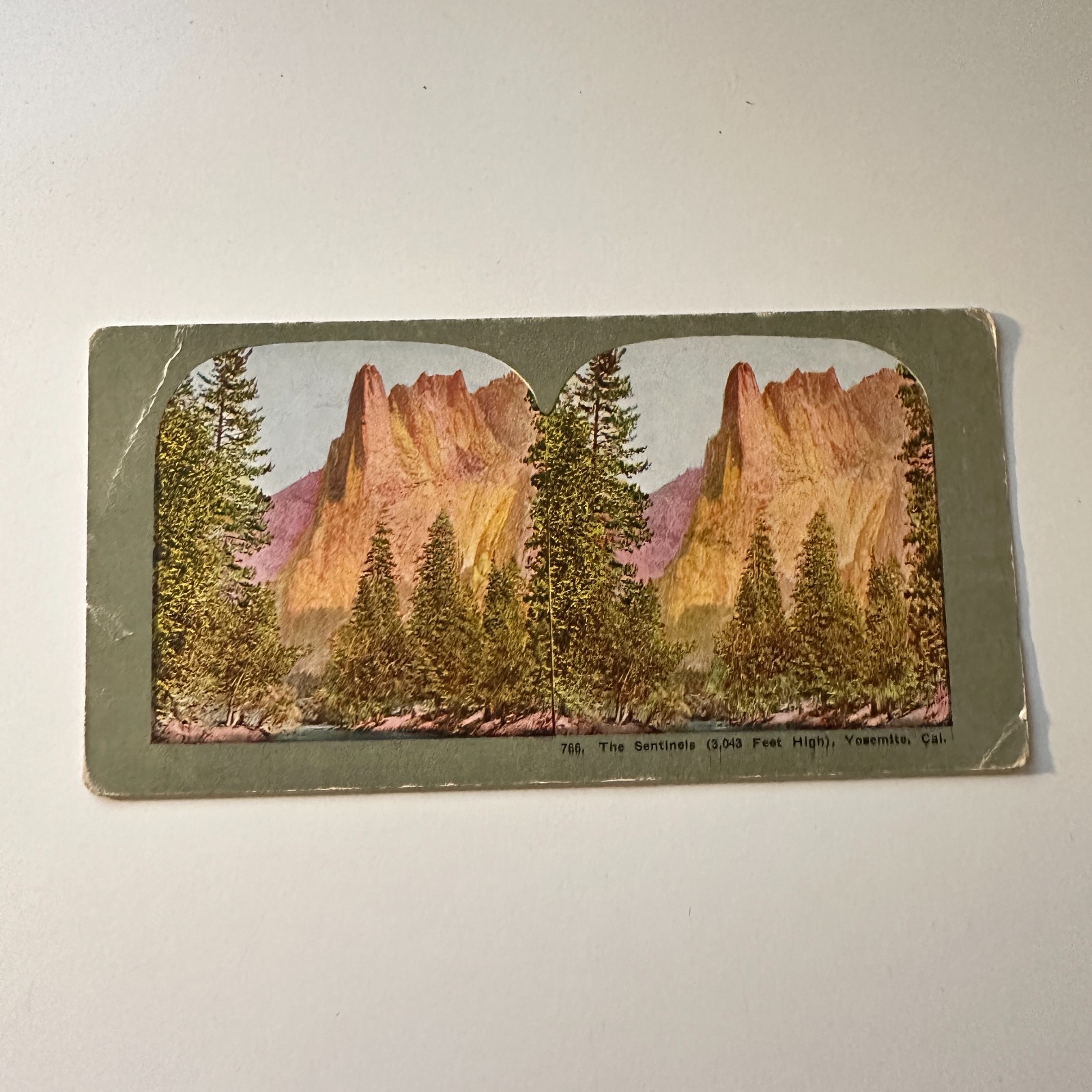 The Sentinels Yosemite Valley CA Antique Stereoview Card 5H6-4 The Sentinels Yosemite Valley CA Antique Stereoview Card 5H6-4