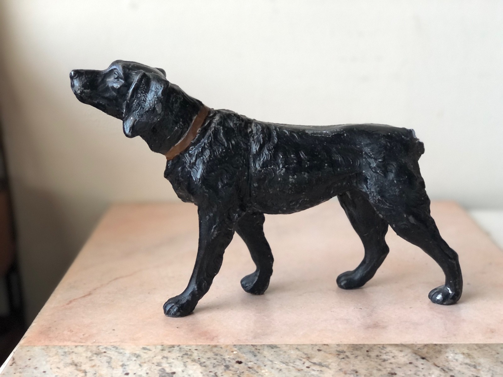 Antique Cast Iron Black Retriever Pointer Dog Figurine Doorstop (tail detached) Antique Cast Iron Black Retriever Pointer Dog Figurine Doorstop (tail detached)
