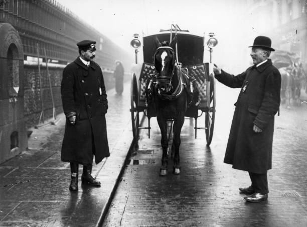 Cab Driver Jeers At A Taxi Driver During The Taxi Strike Of 1913 1913 Old Photo Cab Driver Jeers At A Taxi Driver During The Taxi Strike Of 1913 1913 Old Photo