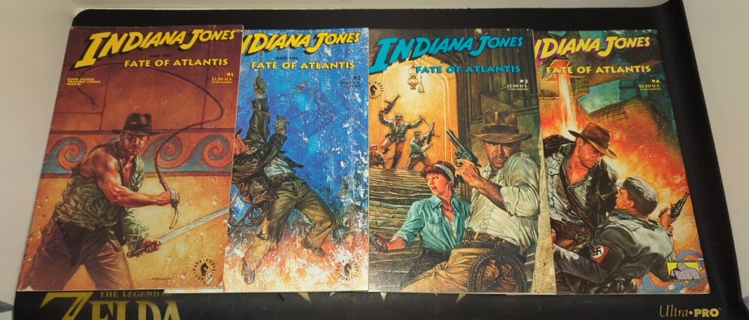 Indiana Jones And the Fate of Atlantis #1-4 Complete Run Dark Horse Comics 1991