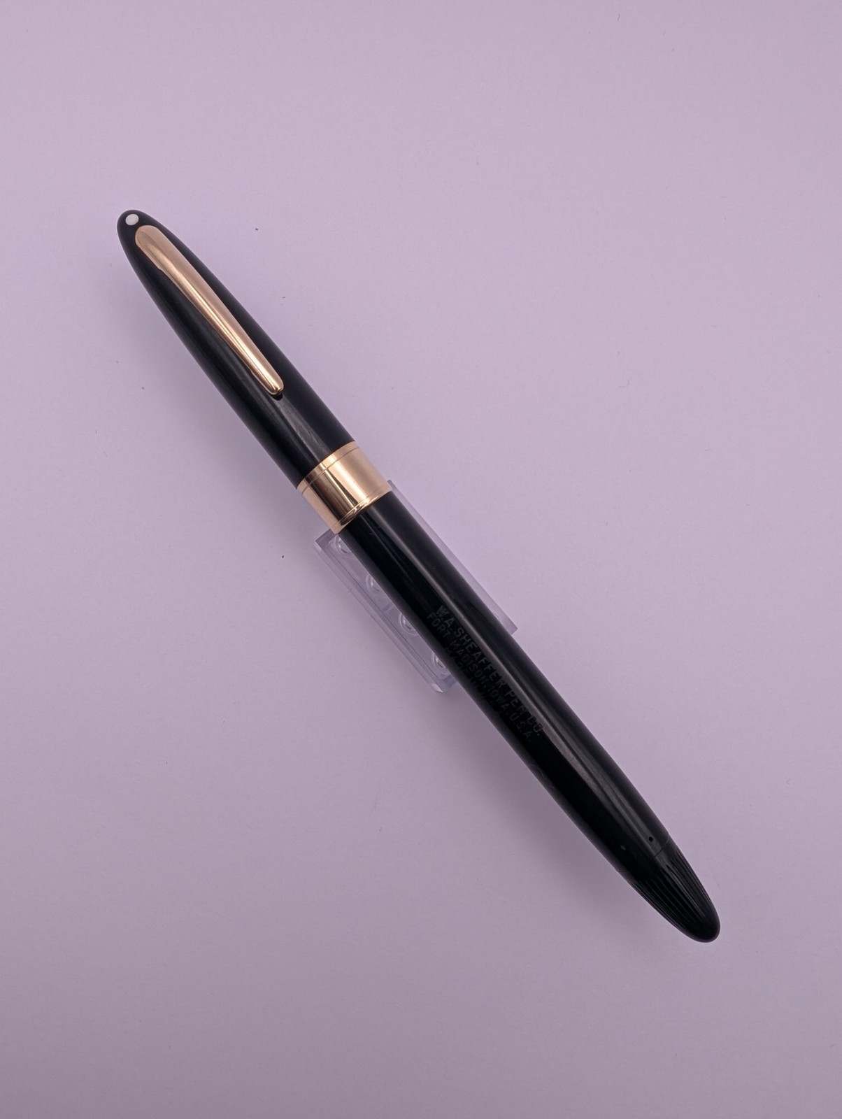 Vintage 1950s Sheaffer Snorkel Fountain Pen Black 14K Triumph Nib Vintage 1950s Sheaffer Snorkel Fountain Pen Black 14K Triumph Nib