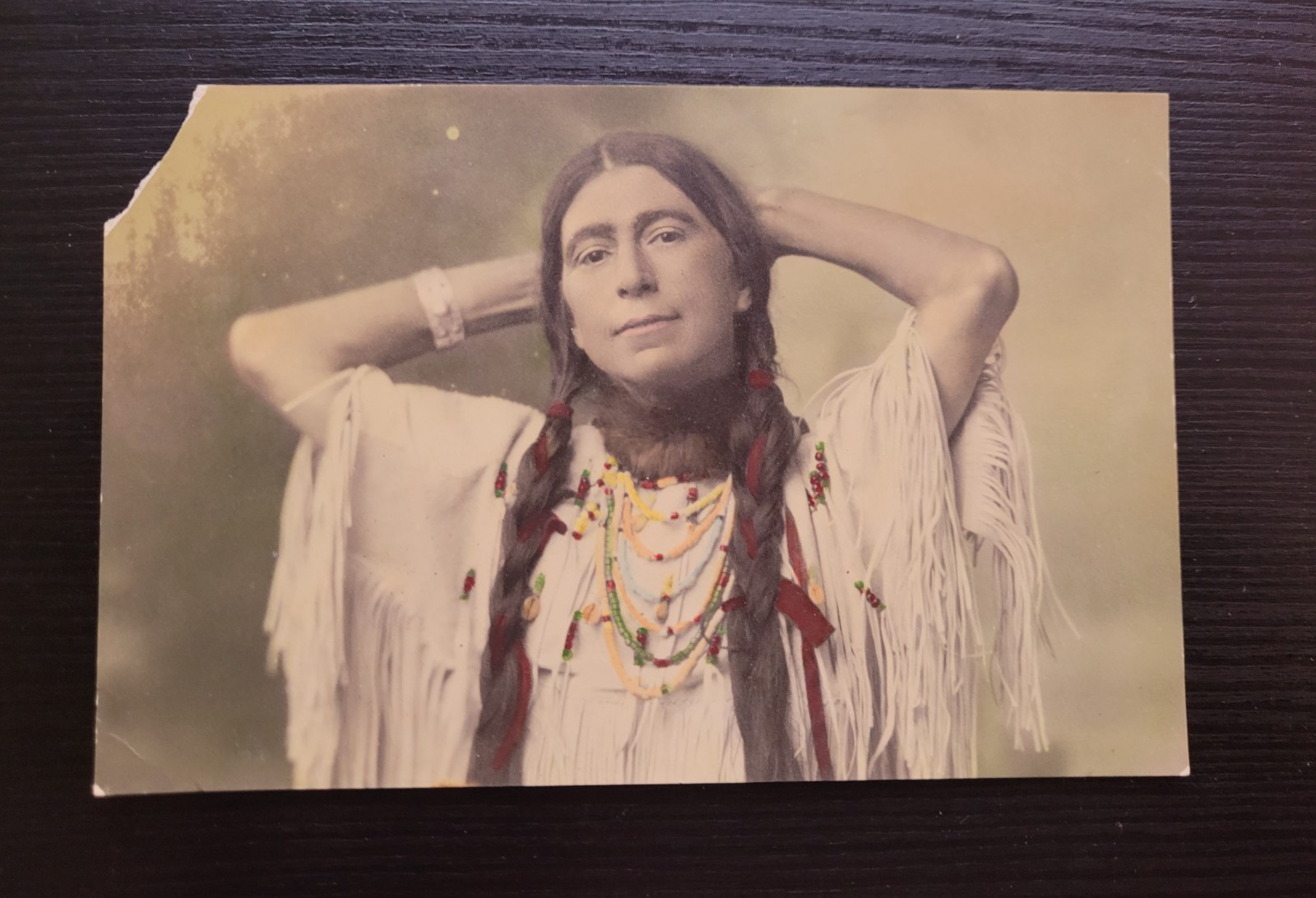 1920\'S CANDID PHOTO. unique?NATIVE AMERICAN INDIAN POSING SCARCE x2