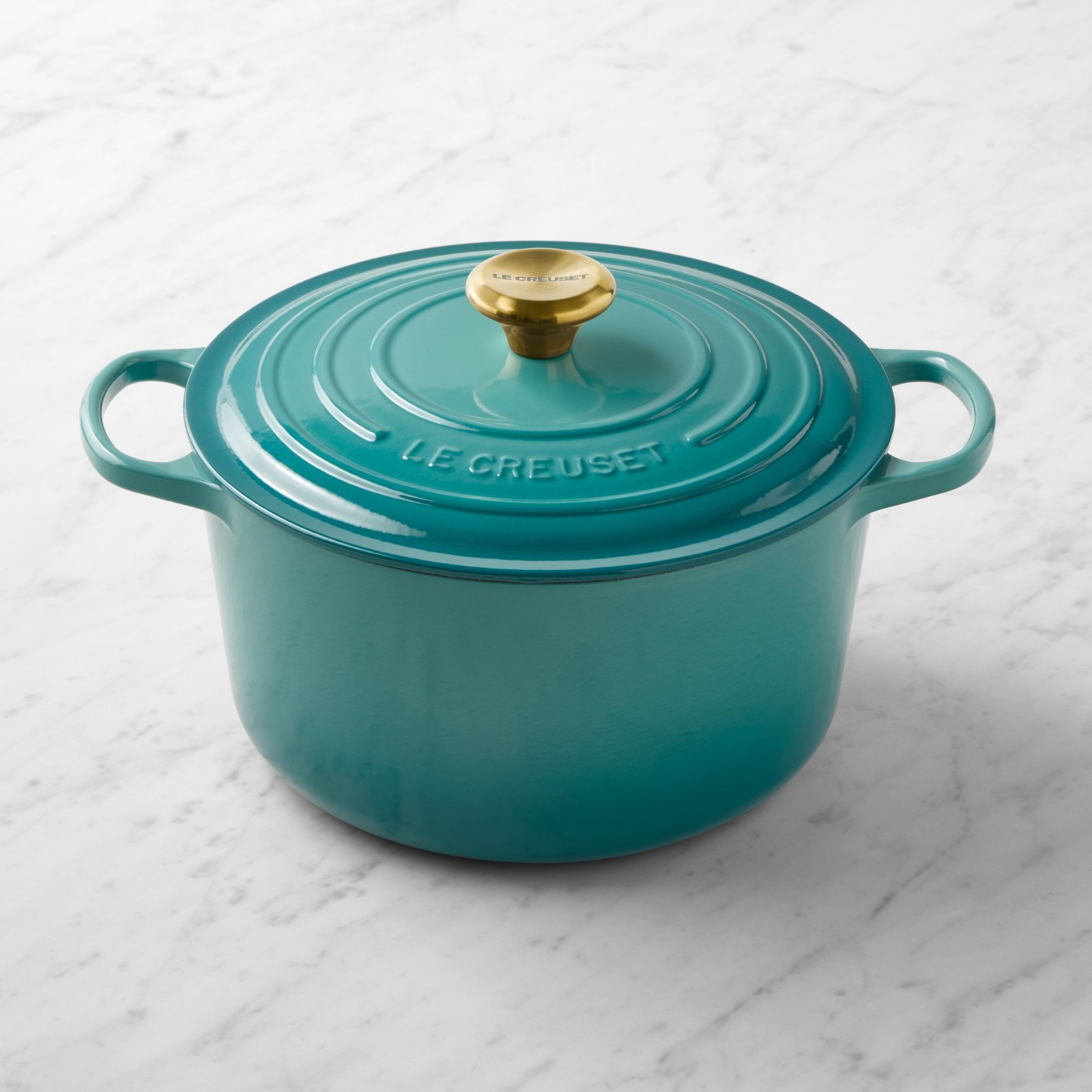Le Creuset Signature Deep Round Dutch Oven Enameled Cast Iron 6.5 Qt Induction