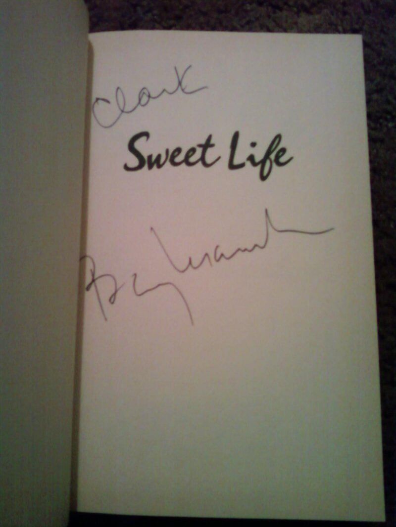 Sweet Life By Barry Manilow Signed hardback book