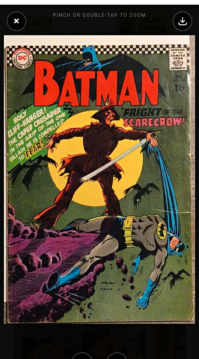 DC Comics Batman #189 (1967) Silver Age Scarecrow Robin DC Comics Batman #189 (1967) Silver Age Scarecrow Robin