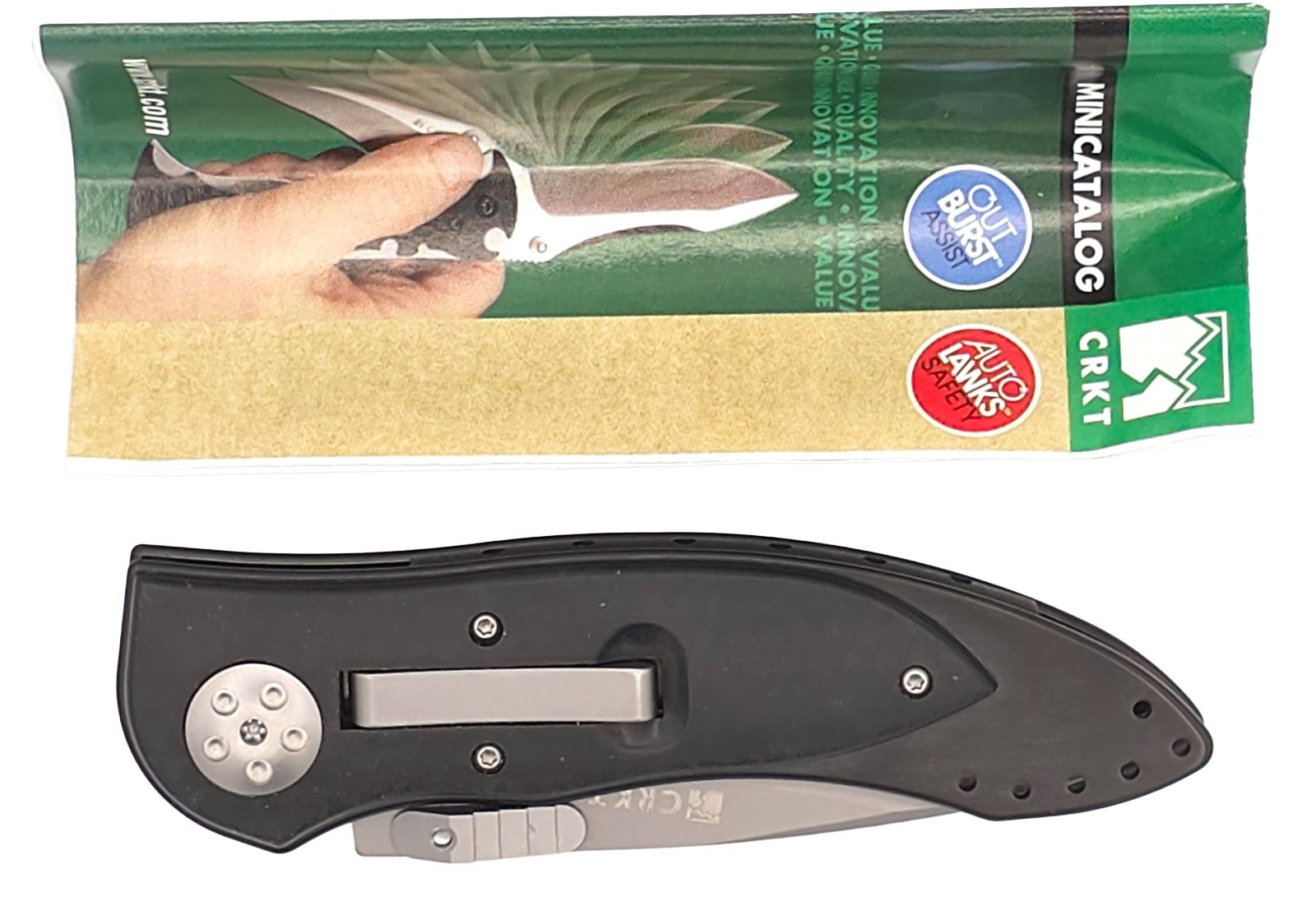 CRKT 7303 Elishewitz E-Lock Knife NIB Taiwan PAT PENDING Designer Folder