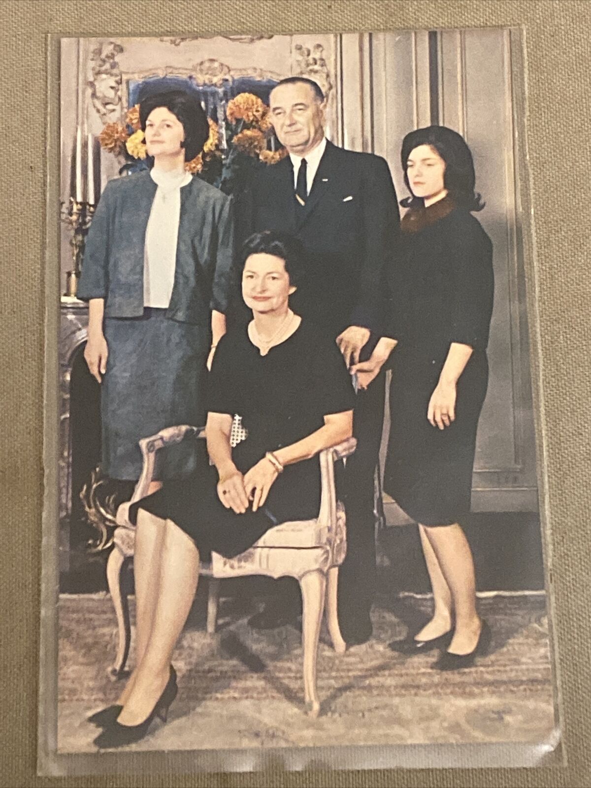 UPICK POSTCARD President LYNDON B. JOHNSON AMERICA'S FIRST FAMILY Unposted c1965