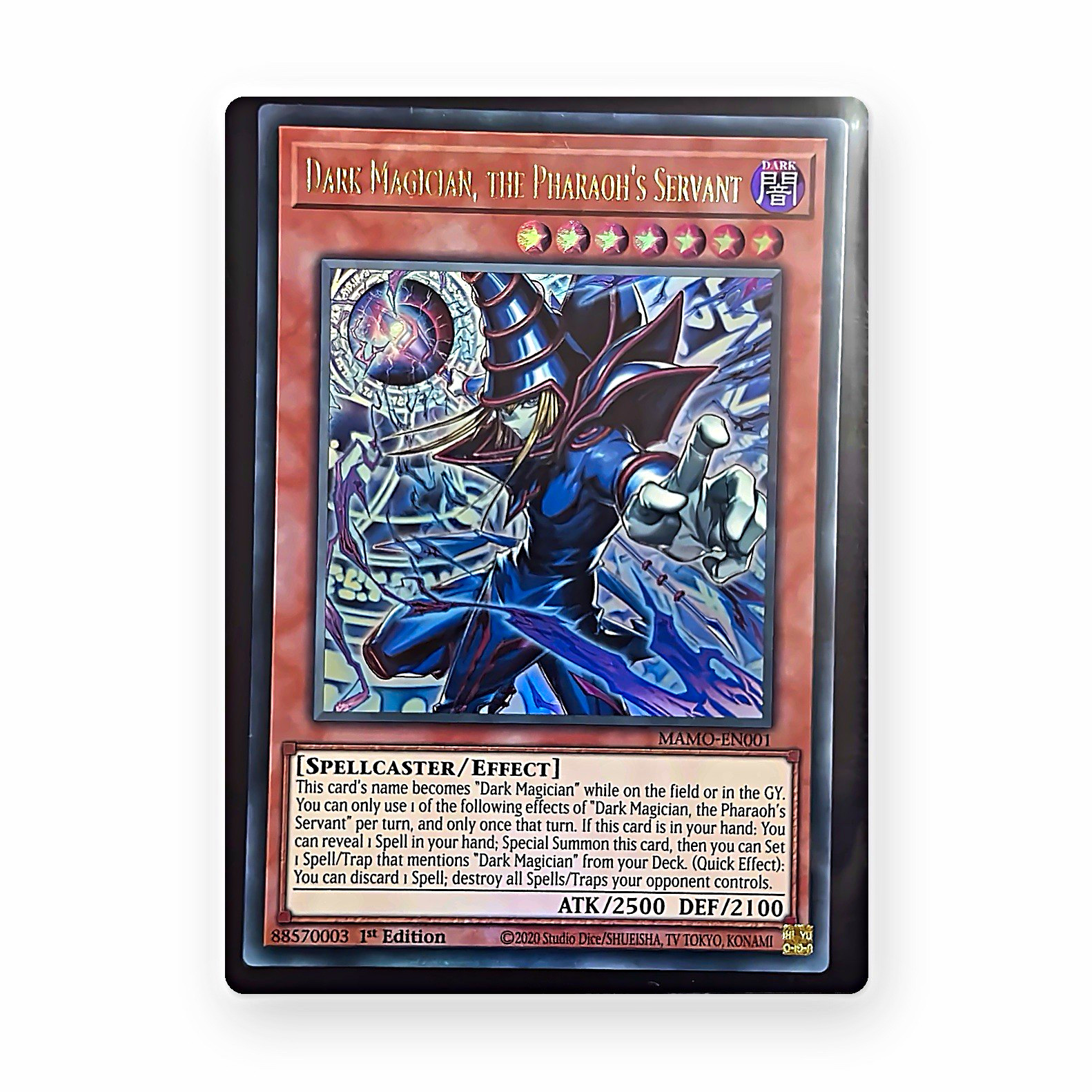 Dark Magician, the Pharaoh's Servant MAMA-EN001 Ultra Rare Holo 1st Ed EN