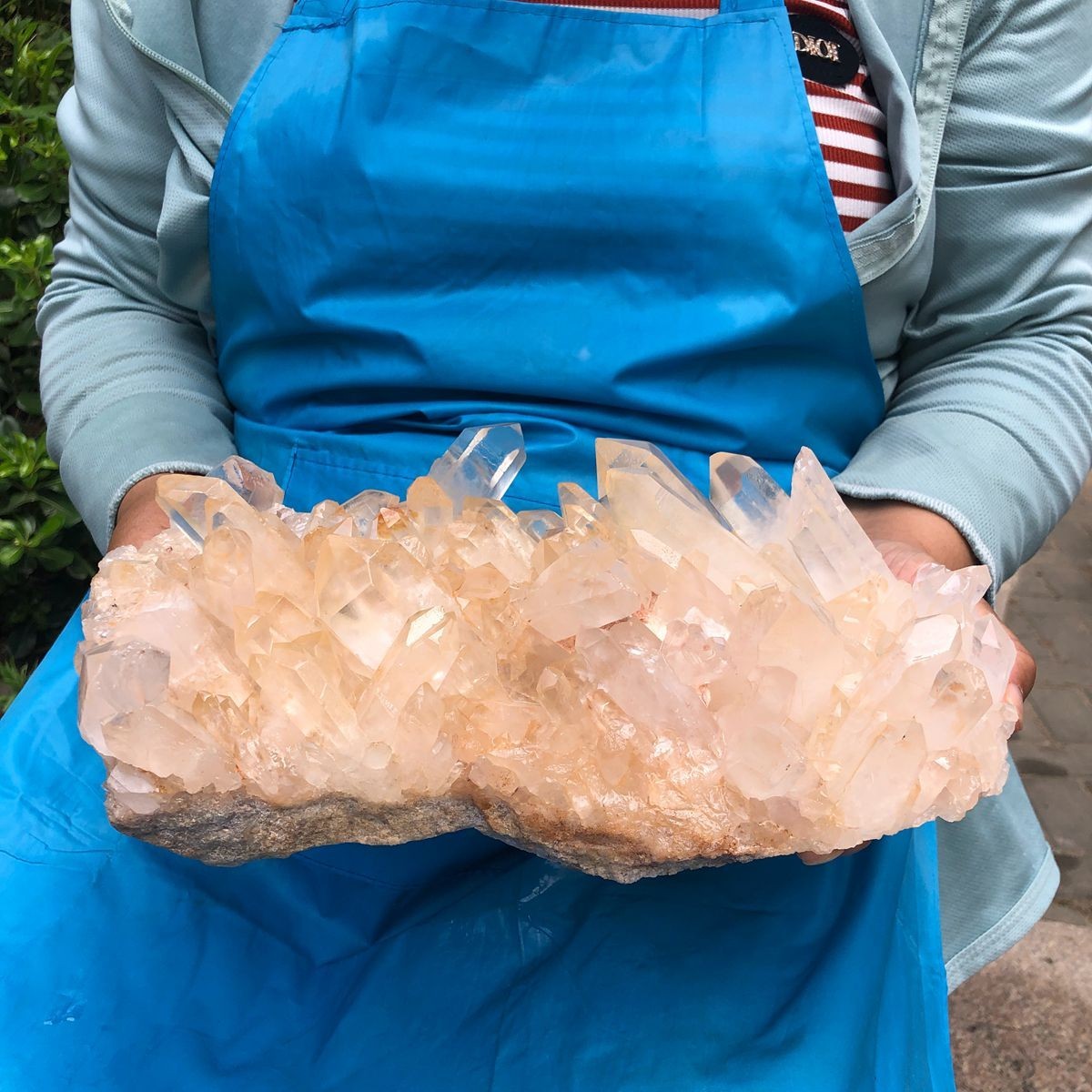 9.21LB Large Natural White Clear Quartz Crystal Cluster Rough Healing Specimen 9.21LB Large Natural White Clear Quartz Crystal Cluster Rough Healing Specimen