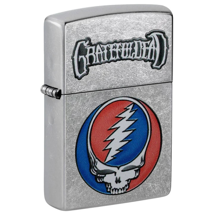 Zippo Grateful Dead Steal Your Face Street Chrome Color Image 47247 Zippo Grateful Dead Steal Your Face Street Chrome Color Image 47247