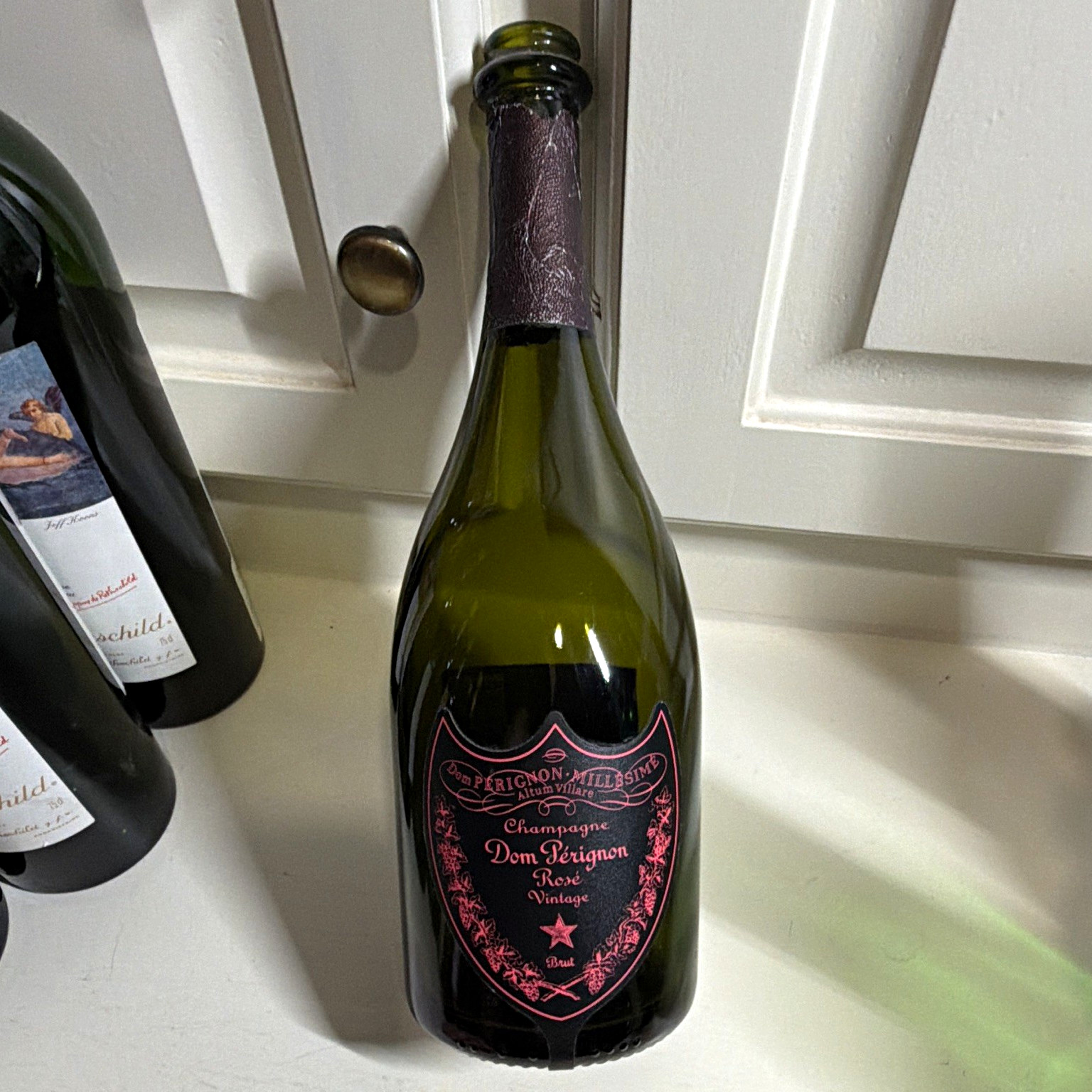 EMPTY BOTTLE 2004 Dom Perignon Rose Luminous Light Up Champagne 750ml EMPTY BOTTLE 2004 Dom Perignon Rose Luminous Light Up Champagne 750ml