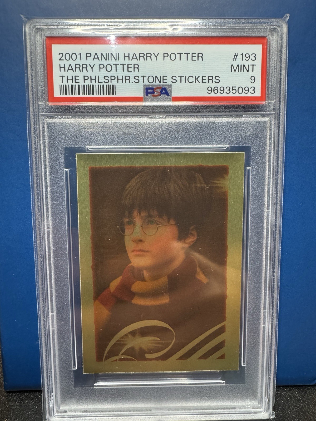2001 Panini Stickers Harry Potter Philosophers Stone 193 Harry Potter PSA 9 2001 Panini Stickers Harry Potter Philosophers Stone 193 Harry Potter PSA 9
