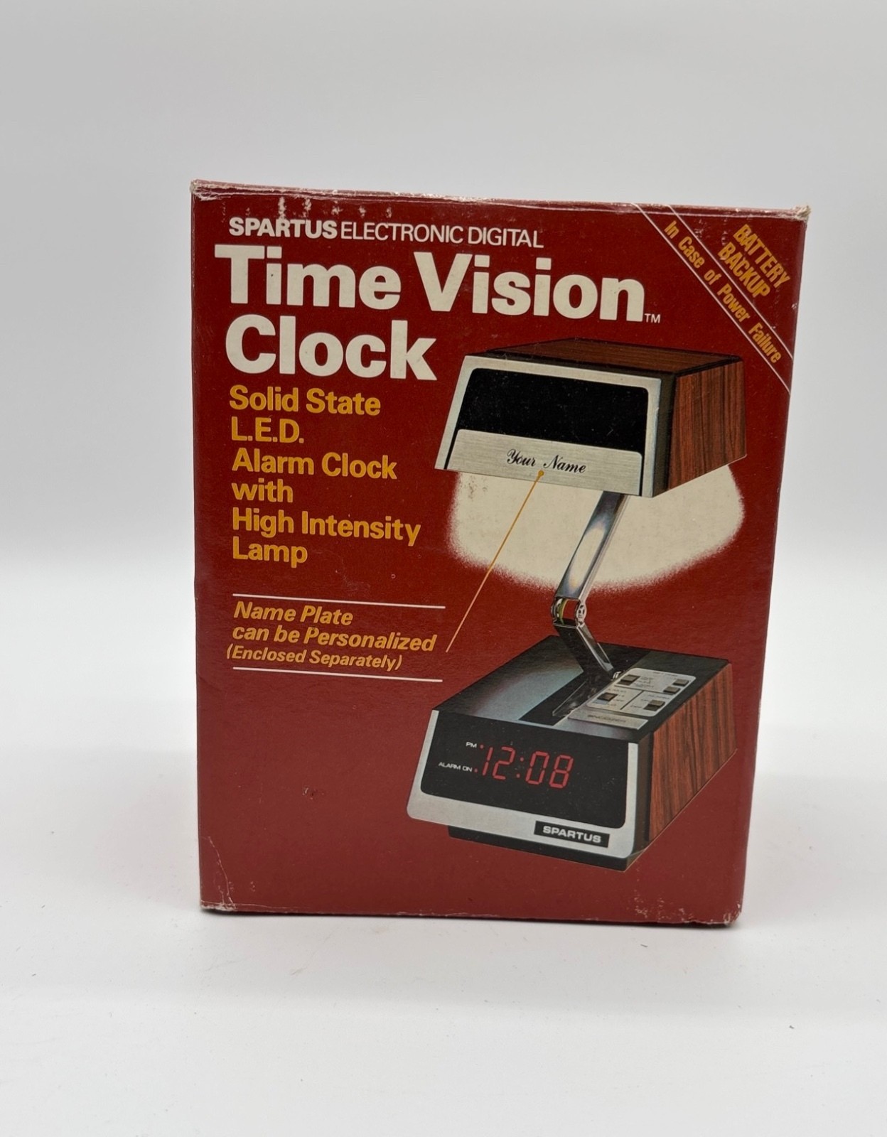 NEW Vintage 1970s SPARTUS TIME VISION 1400 Digital Alarm Clock Telescoping Lamp NEW Vintage 1970s SPARTUS TIME VISION 1400 Digital Alarm Clock Telescoping Lamp