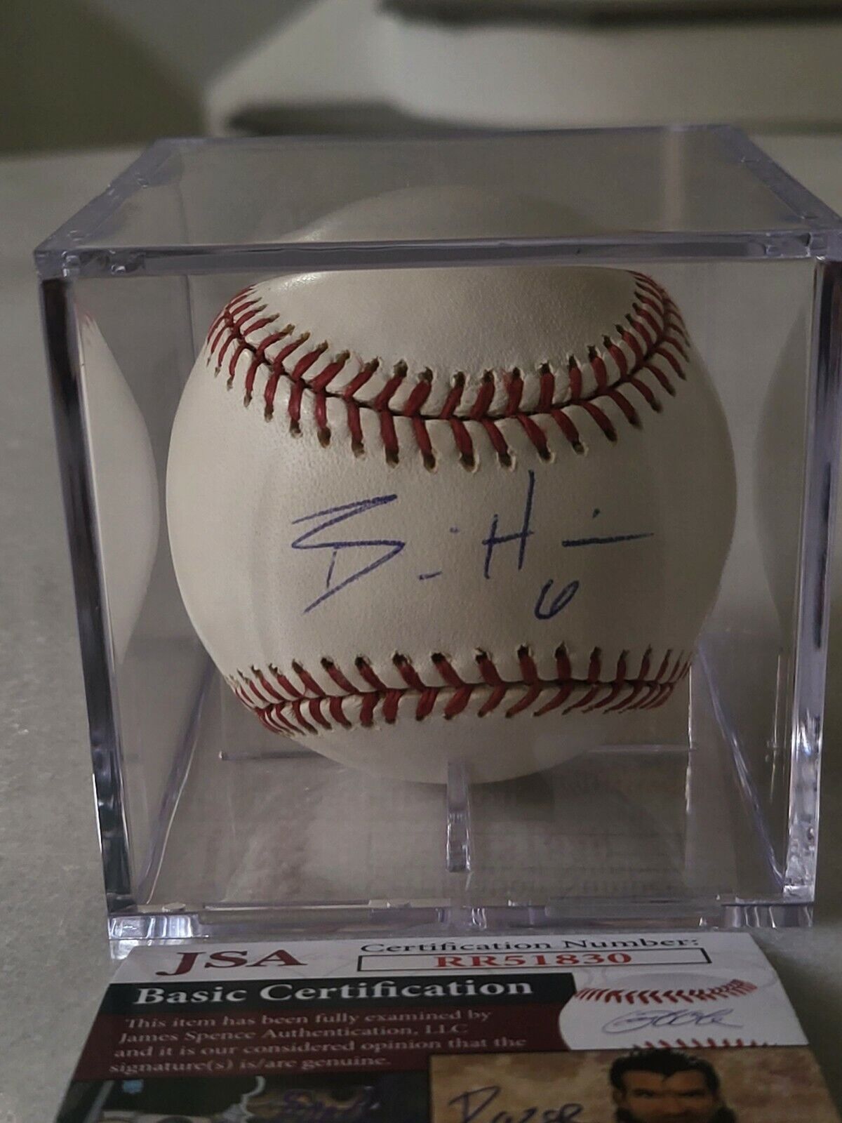 Billy Hamilton Autographed/Signed Baseball JSA