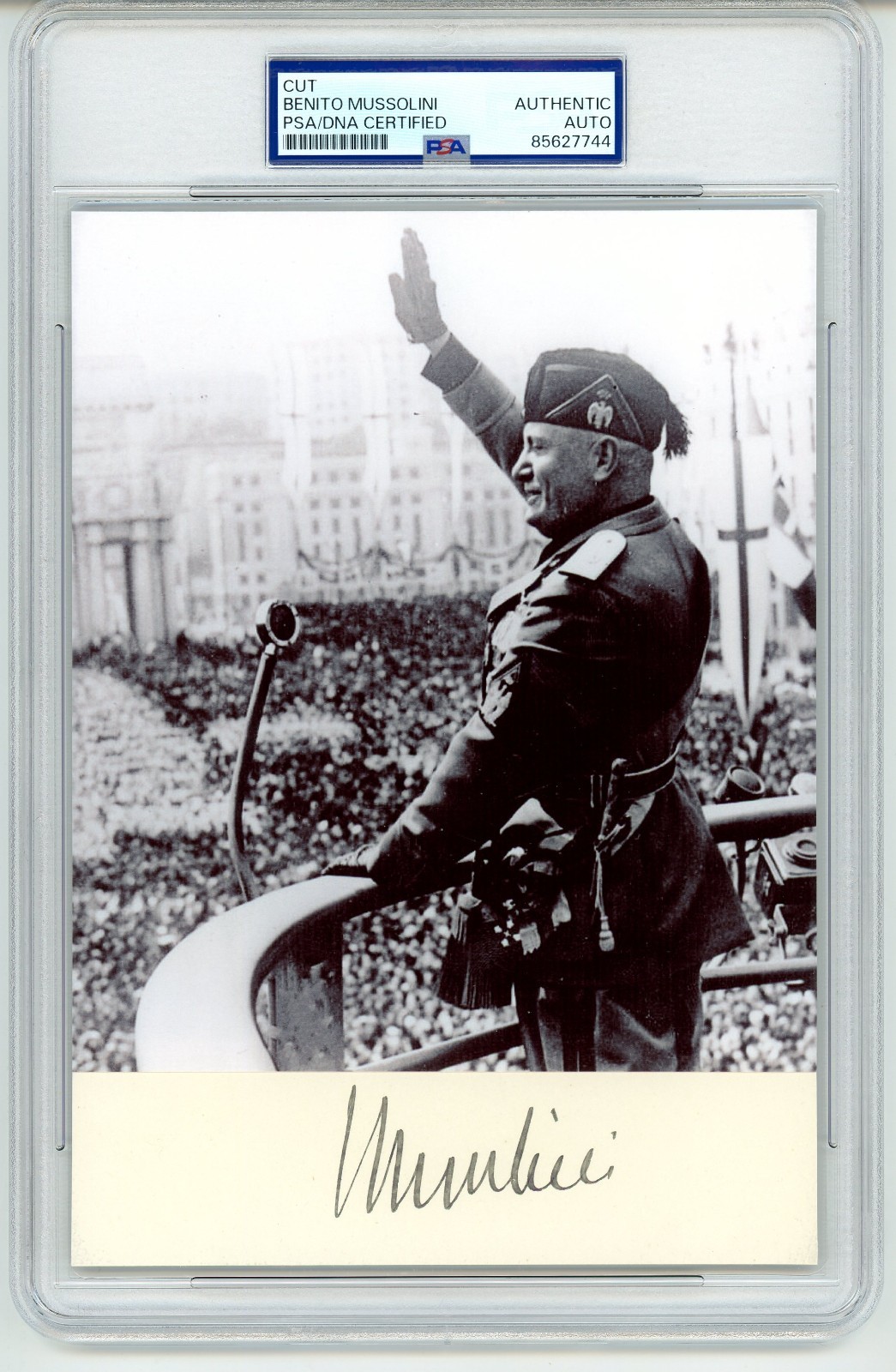 Benito Mussolini~ Signed Autographed Italian Dictator ~ PSA DNA Encased Benito Mussolini~ Signed Autographed Italian Dictator ~ PSA DNA Encased