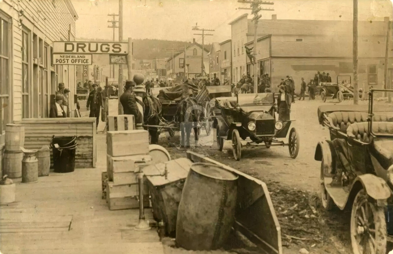 Nederland CO Colorado Street Scene c1908 RPPC Photo Postcard COPY Nederland CO Colorado Street Scene c1908 RPPC Photo Postcard COPY
