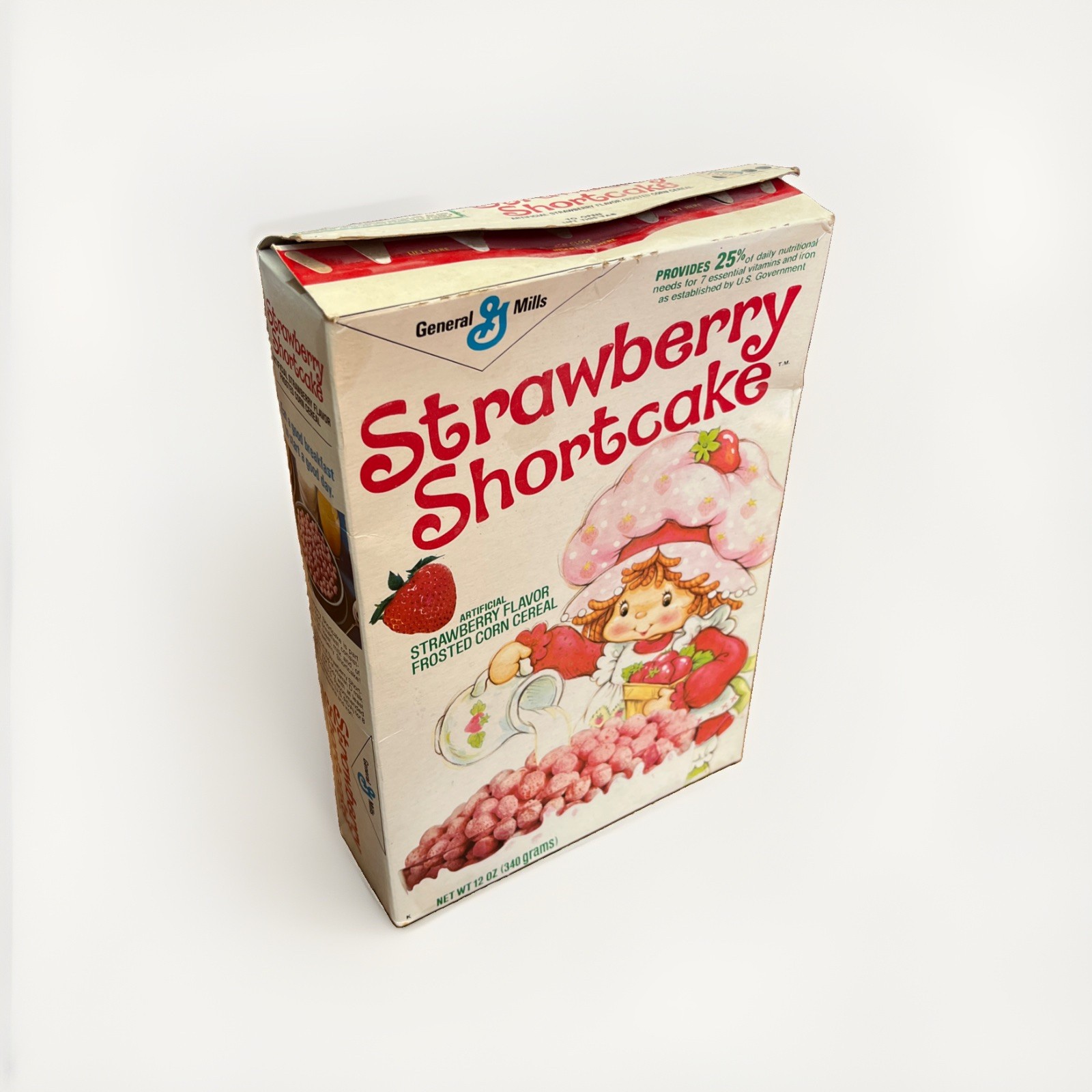 Vintage 1981 Strawberry Shortcake Cereal Box General Mills Original Empty Rare Vintage 1981 Strawberry Shortcake Cereal Box General Mills Original Empty Rare