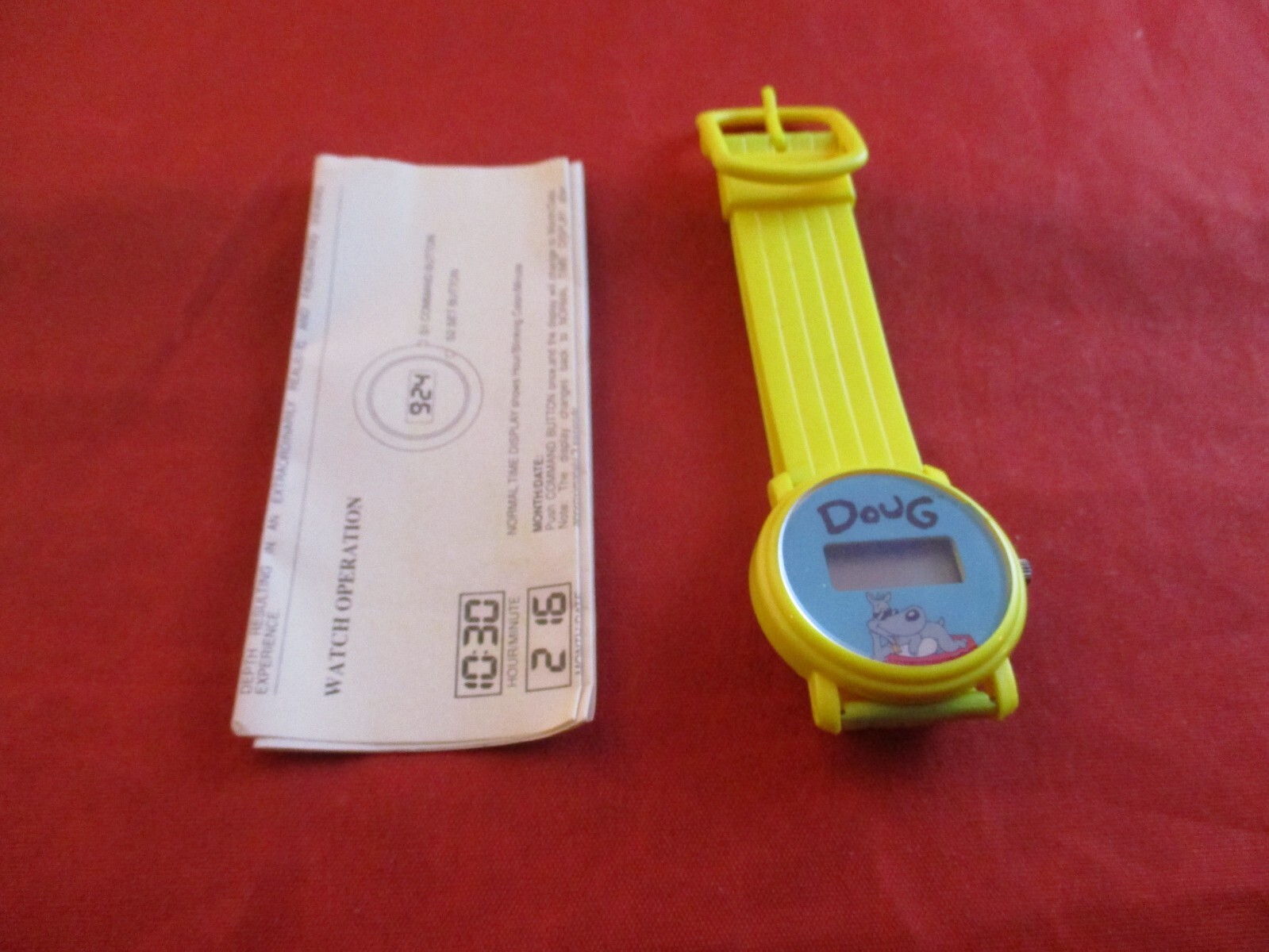 Nickelodeon's Doug Promotional Holographic Watch *UNUSED* Doug Funnie