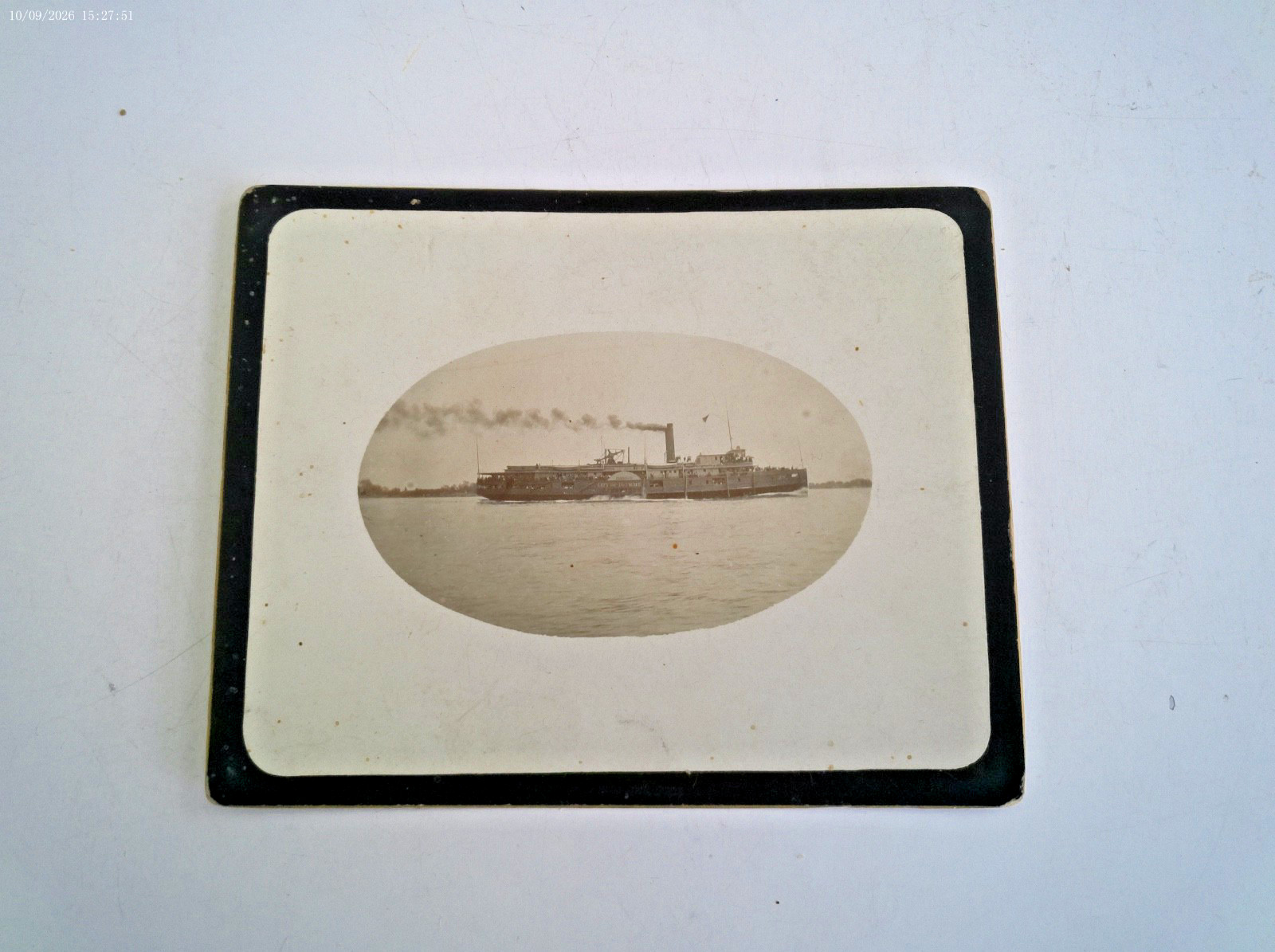 Rare 1892 Photo of Steamer 