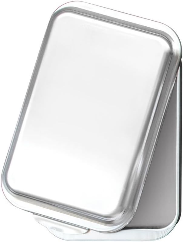 Natural Aluminum Covered Cake Pan 33 cm x 23 cm x 8 cm Easy Cleanup